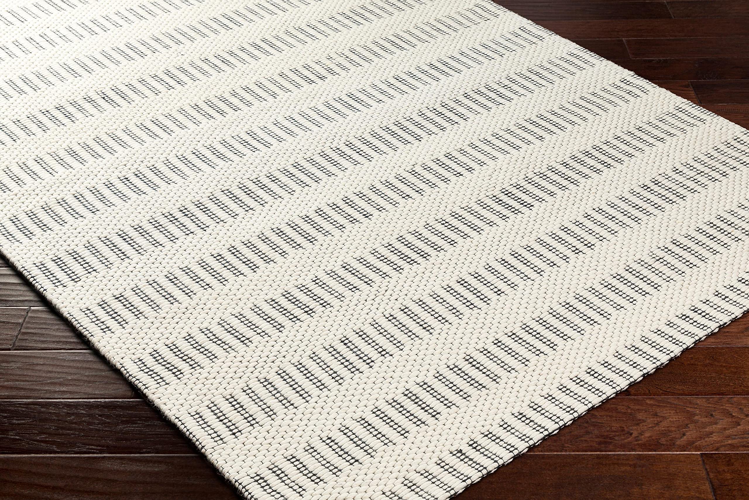 Mark&Day Delana Modern 5x7 Area Rug - Charcoal Grey Beige Non-Slip Living Room Carpet | Soft Plush Bedroom Rug | Durable Kitchen Floor Mat (5' x 7'6