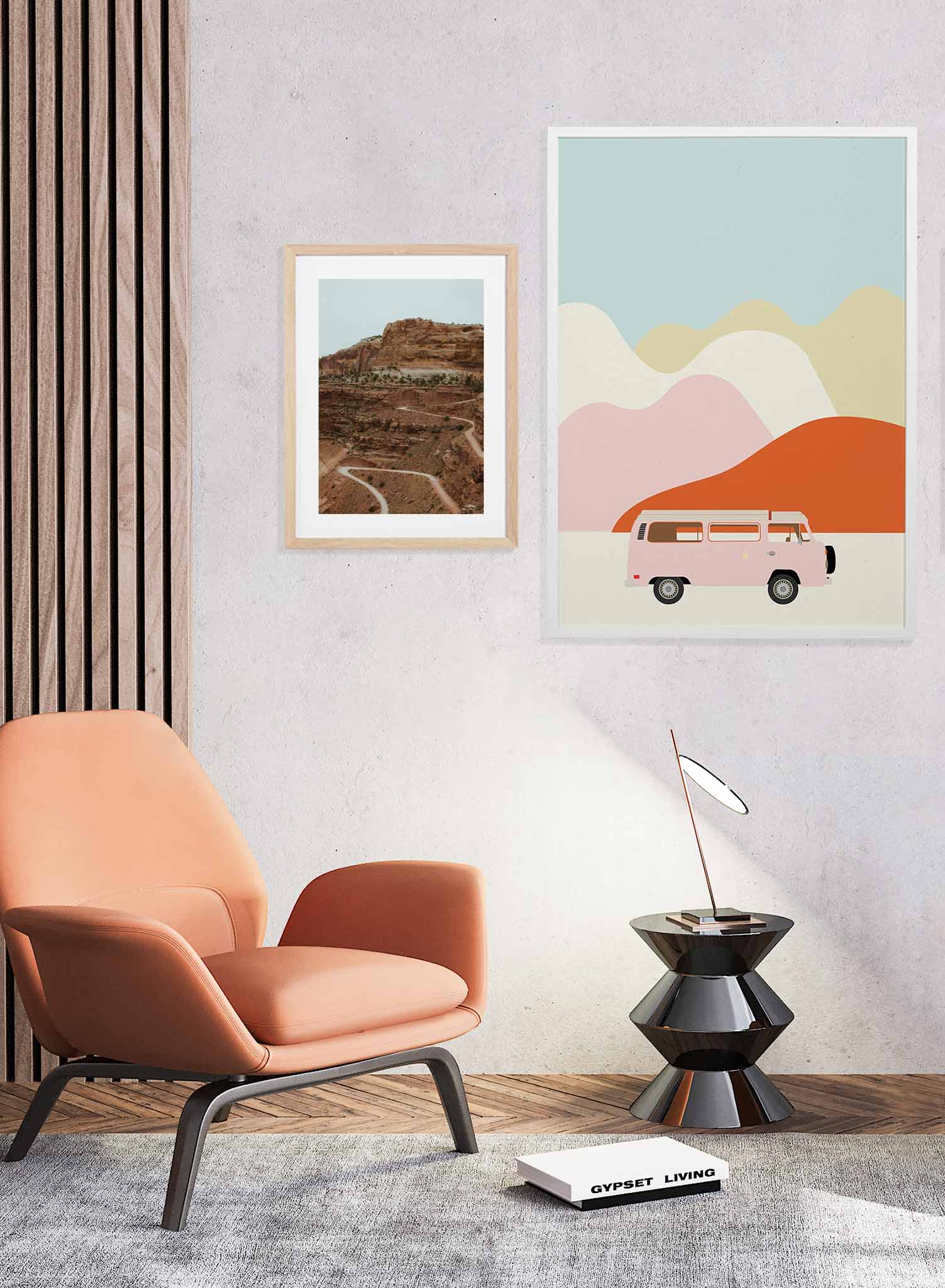 Psychedelic Road Trip Poster - Vibrant Retro Travel Wall Art for Bedroom, Living Room & Office Decor