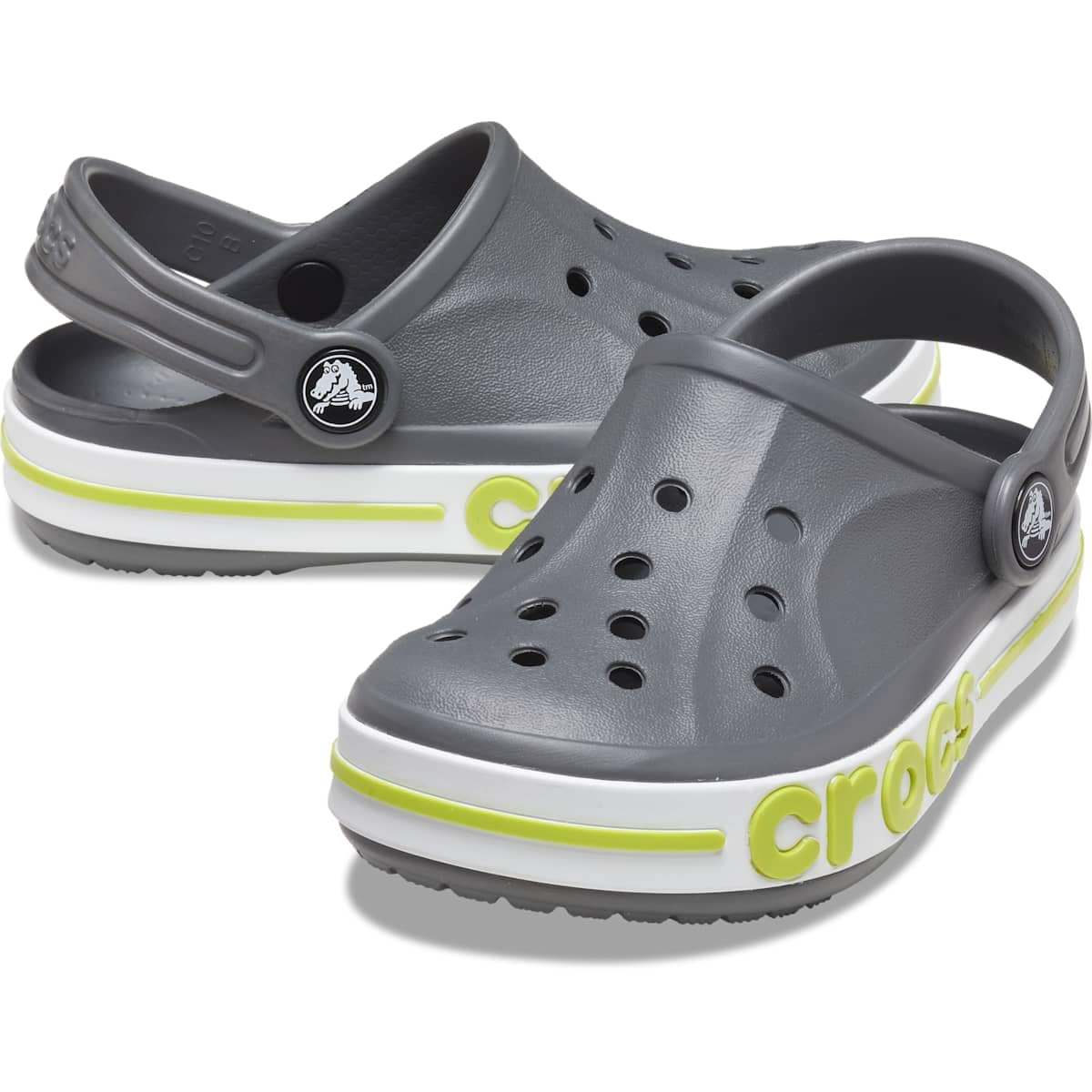 Crocs Unisex-Child Bayaband Clog | Comfortable Kids Water Shoes for Beach, Pool & Outdoor Play | Lightweight & Durable Sandals for Boys & Girls