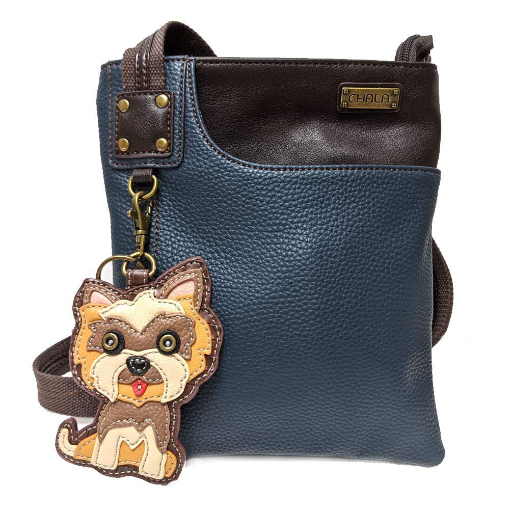 Chala Small Crossbody Phone Purse - Vegan Leather Swing Bag for Women in Navy Blue | Compact Wallet for iPhone, Cards & Cash | Perfect for Travel, Shopping & Everyday Use