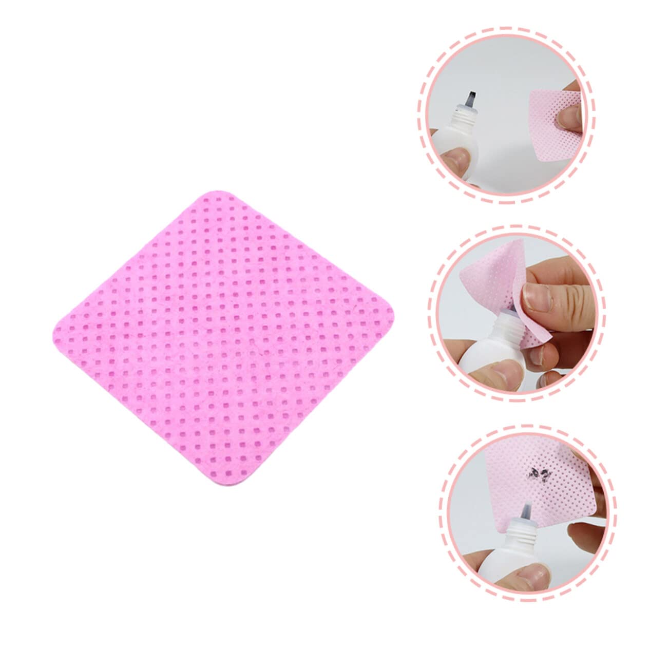 BIUDECO 400pcs Nail Polish Remover Pads - Disposable Wipes for Nail Art & Manicure