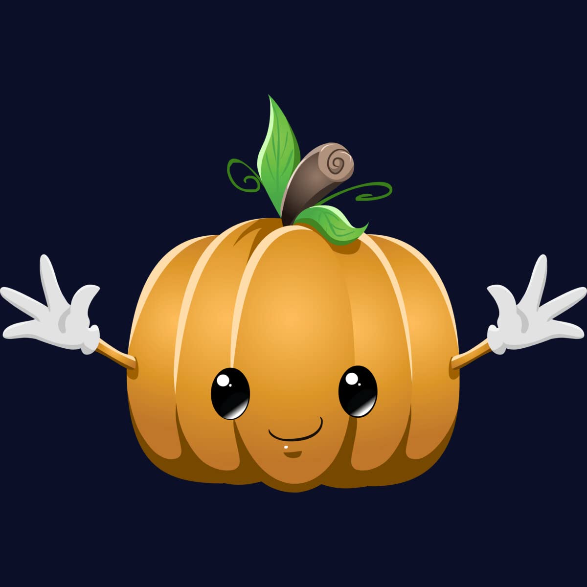 Design By Humans Junior's Halloween Pumpkin Monster by LironPeer T-Shirt - Spooky Halloween Costume for Teens & Kids - Perfect for Trick-or-Treating & Halloween Parties