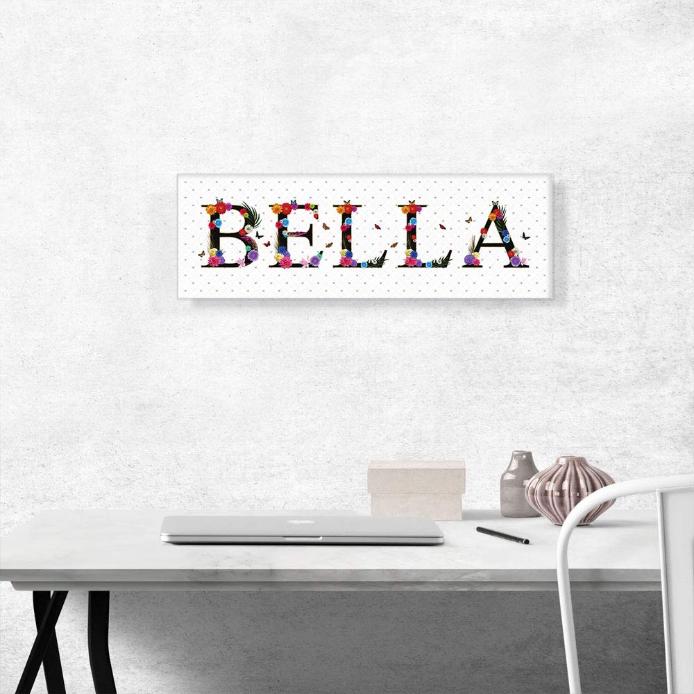 ARTCANVAS BELLA Girls Name Wall Art - 36