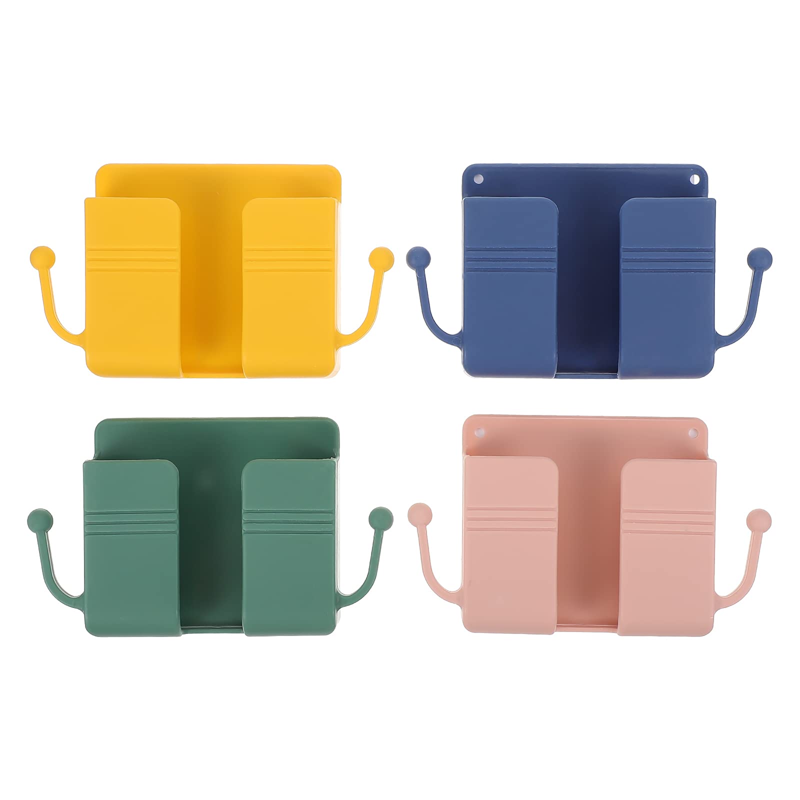 PartyKindom 4Pcs No-Nail Wall Mounted Storage Boxes - Hanging Organizer for Bedroom, Bathroom & Office - Perfect Gift for Men & Women - Space Saving Home Decor Solution