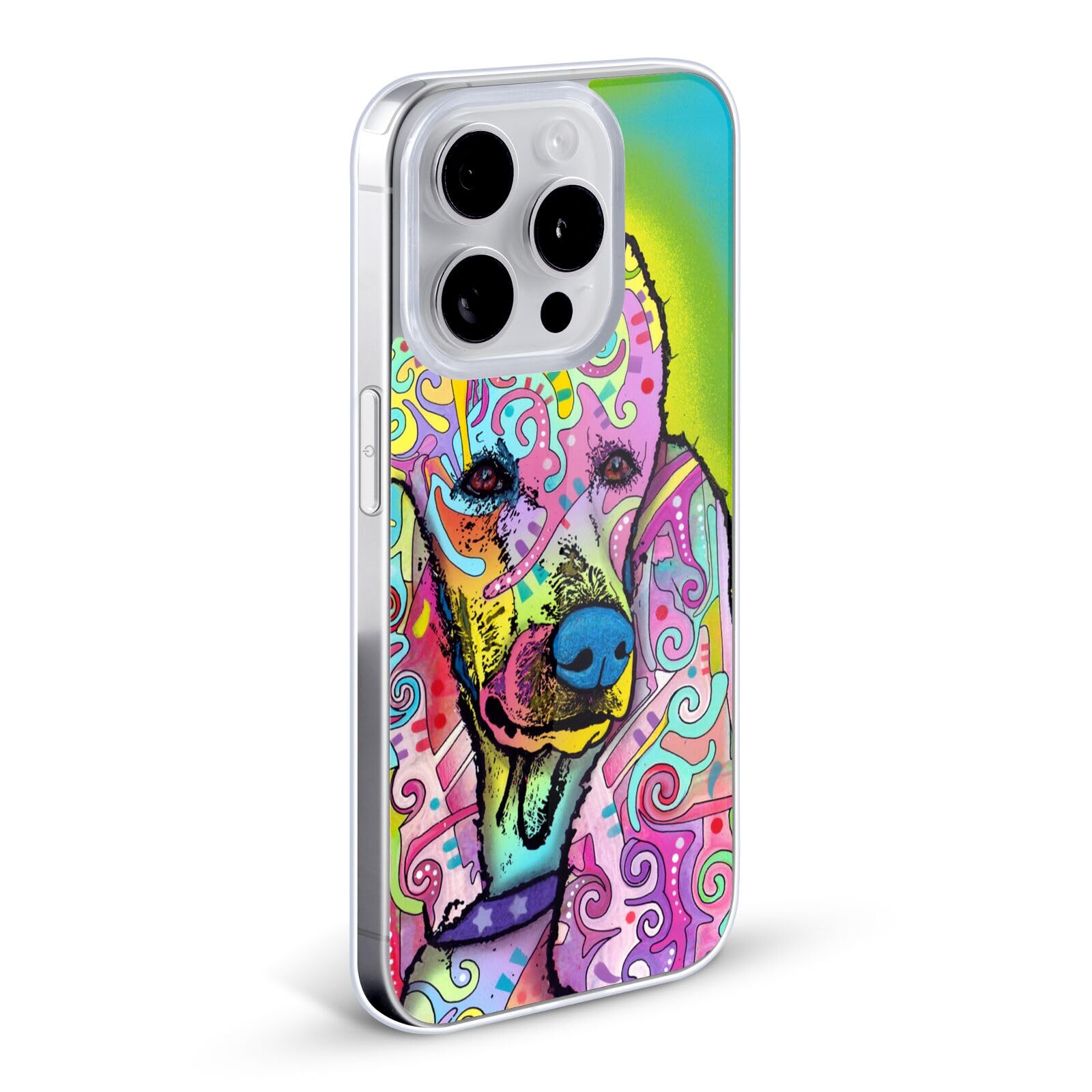 Officially Licensed Dean Russo Poodle Dogs iPhone 11 Pro Max Case - Soft Gel Protective Cover for Apple iPhone 11 Pro Max - Perfect for Pet Lovers & Art Enthusiasts (Home, Office, Travel Use)