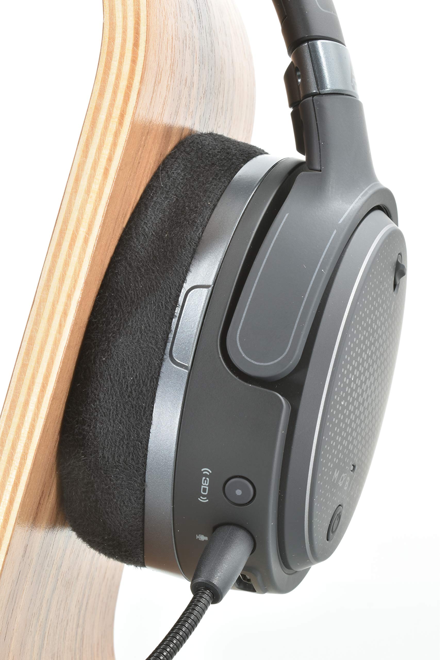 Dekoni Replacement Earpads for Audeze Mobius & Penrose Gaming Headsets - Premium Suede Foam Cushions (Black, 1 Pair) - Perfect for Long Gaming Sessions & Noise Isolation