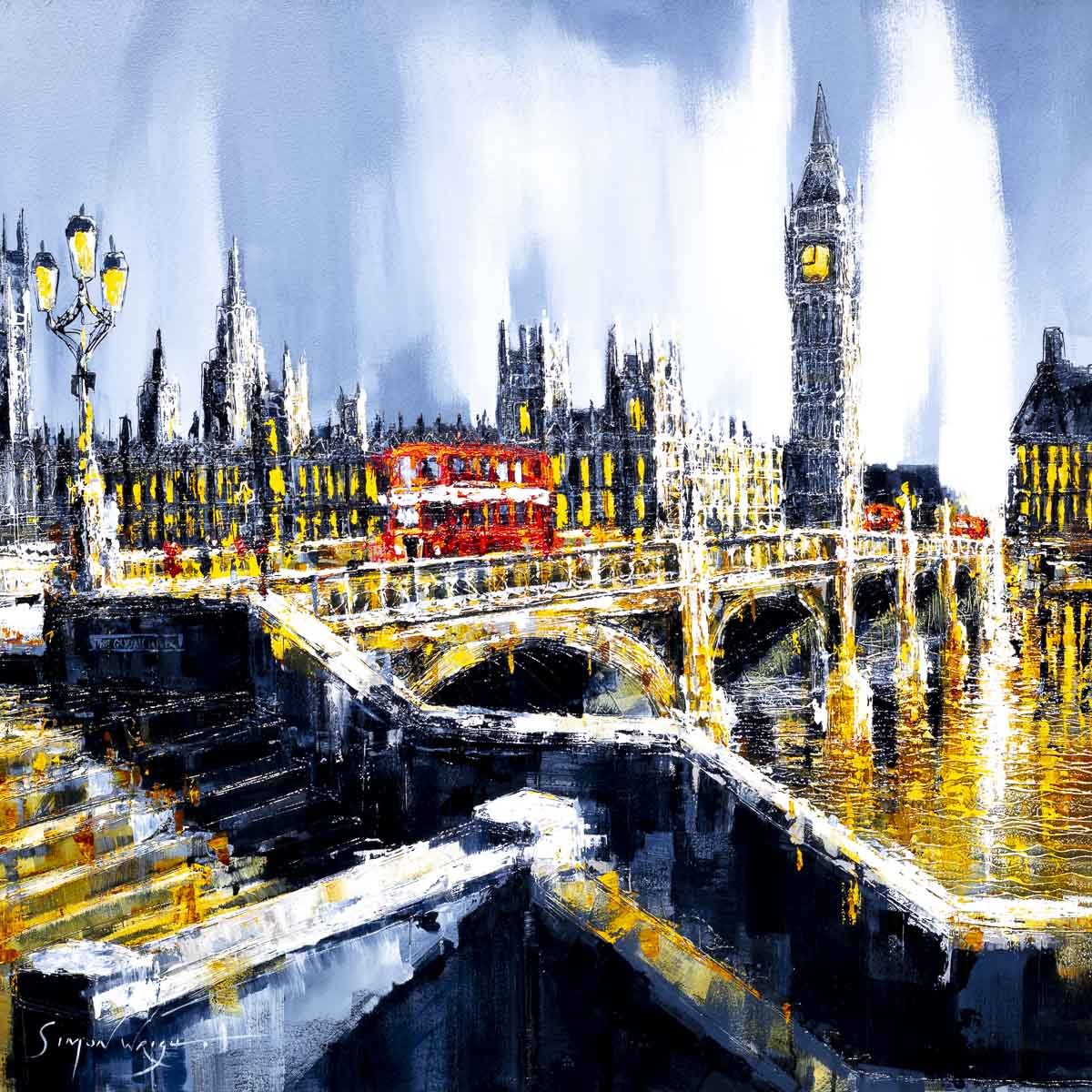 Across the Thames Original Handmade London Souvenir - Perfect Gift for Travel Lovers & Home Decor