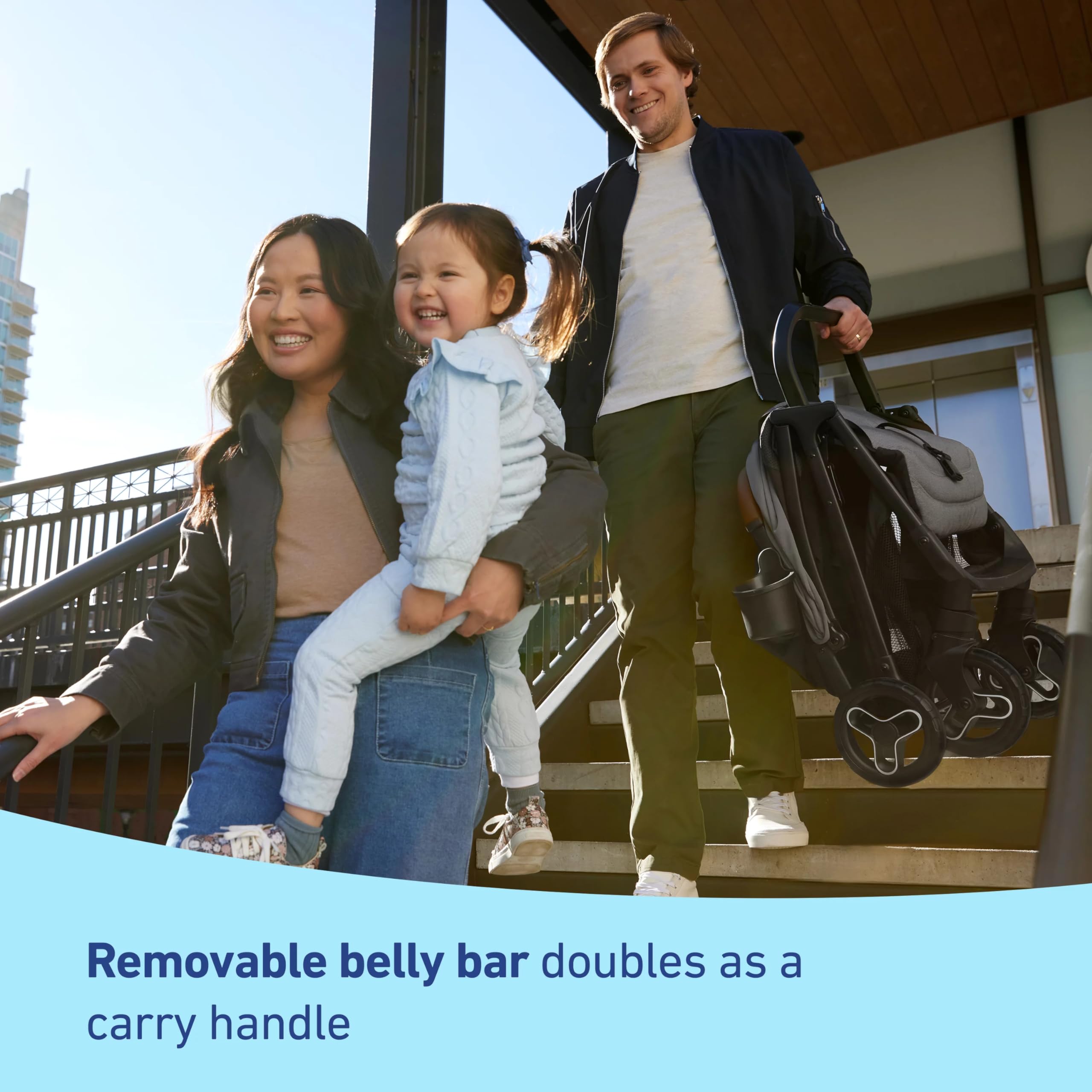 Graco Ready2Jet Compact Stroller - Lightweight Travel Stroller with One-Hand Automatic Fold, Overhead Storage Friendly for Airplanes | Perfect for Travel, Shopping & City Walks