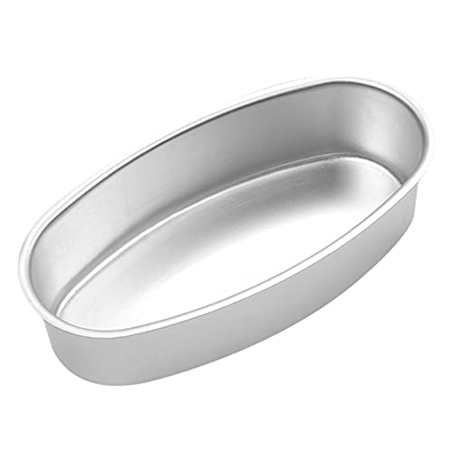 VALINK Non-Stick Oval Aluminum Alloy Baking Mold - Perfect for Cheesecakes, Bread Loaves & Cakes | Durable Bakeware for Home Kitchens & Professional Bakeries | Ideal for Birthday Parties, Holiday Baking & Dessert Making
