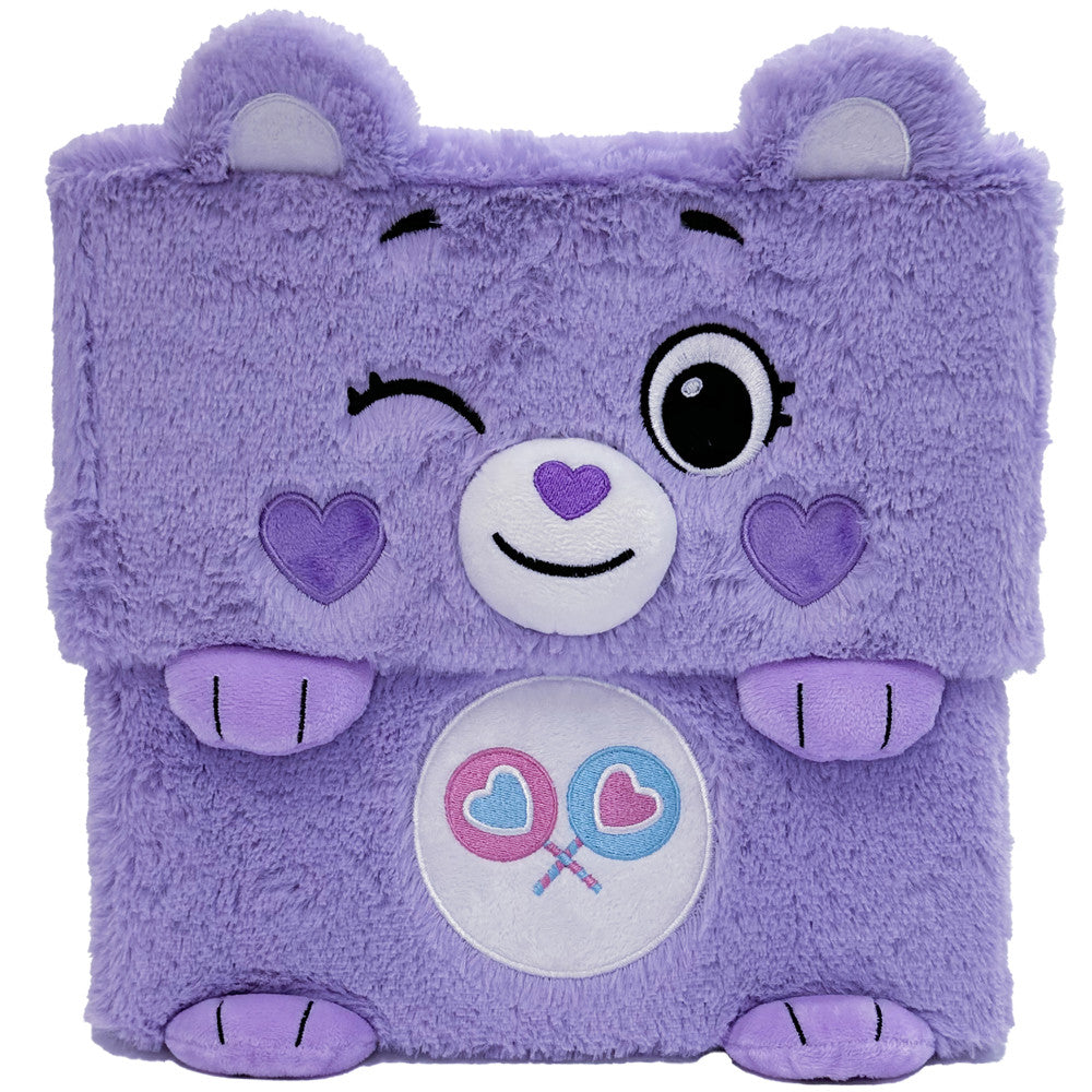 Care Bears Share Bear Purple Themed Storage Bin with Lid - Kids Room Organization, Toy Storage, Nursery Decor, Playroom Essentials