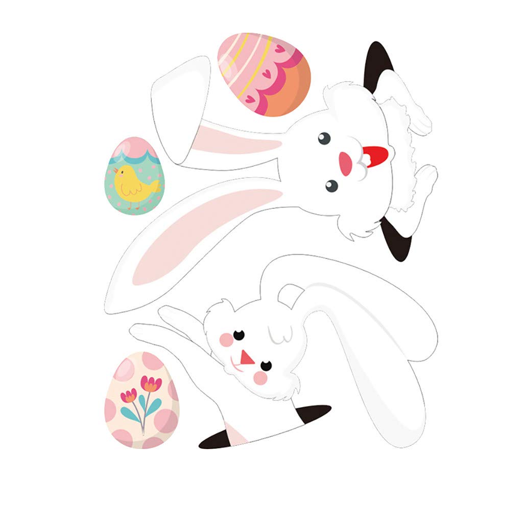 Easter Egg Stickers - PVC Fridge & Wall Decals for Holiday Decor