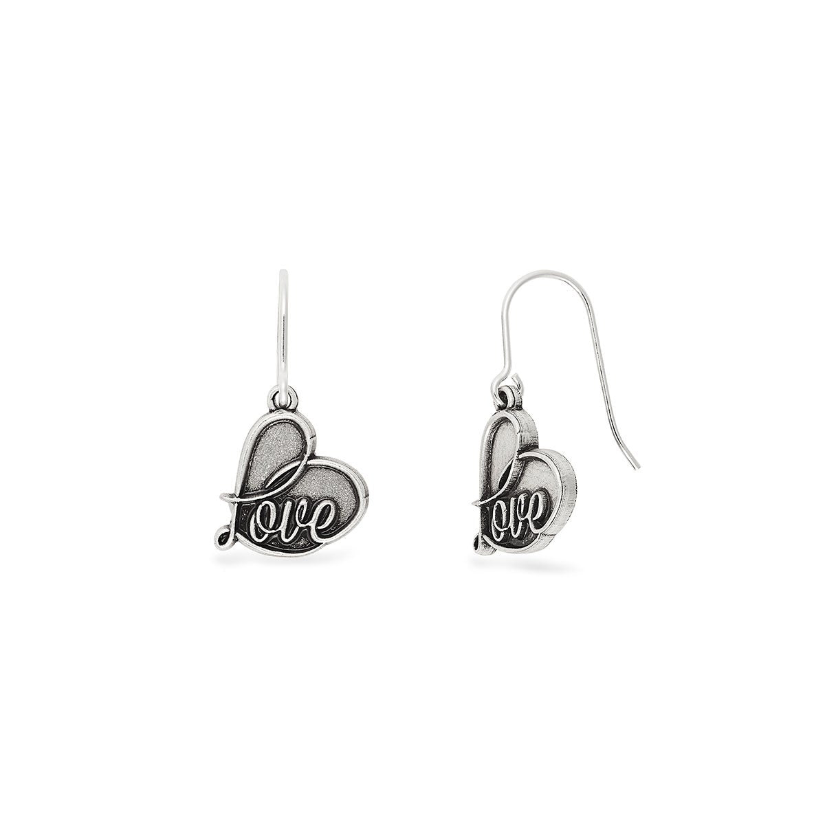 Love Hook Earrings - Romantic Dangle Earrings for Women, Gold & Silver Heart Jewelry - Perfect for Valentine's Day, Date Night & Anniversary Gifts