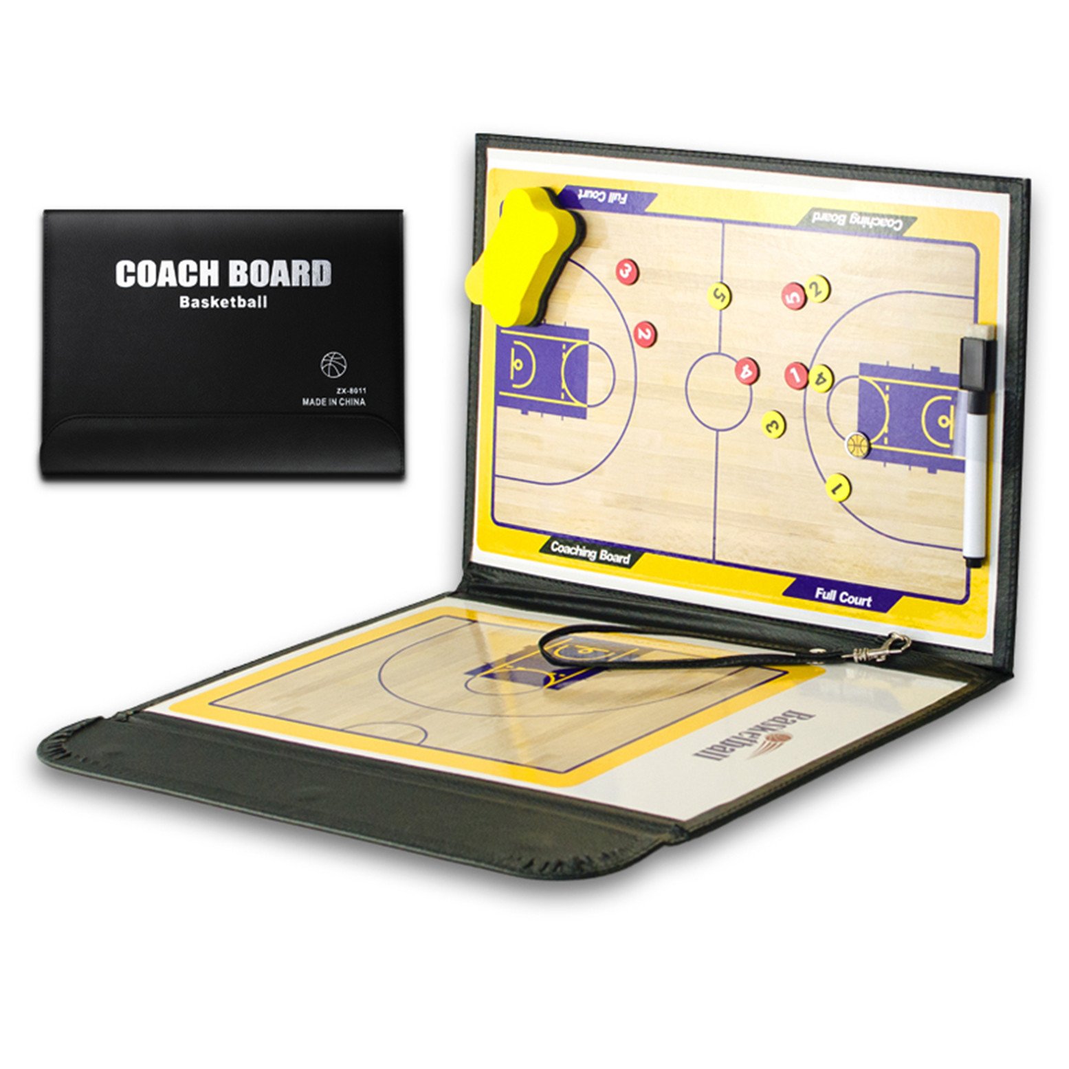 Joyeee Magnetic Basketball Coaching Clipboard - Dry Erase Marker Board for Women & Men, Indoor Outdoor Training, Game Strategy Planning - Perfect for Coaches, Players, and Team Practice Sessions