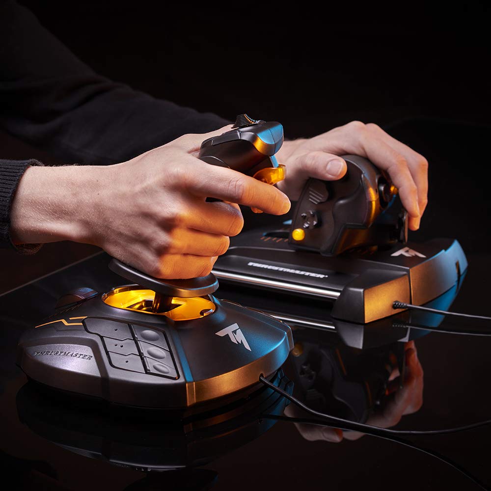 Thrustmaster T16000M FCS Flight Pack - USB Joystick, Throttle & Rudder Pedals for PC Flight Simulator Games (Windows Compatible) | Perfect for Microsoft Flight Simulator, X-Plane & DCS World