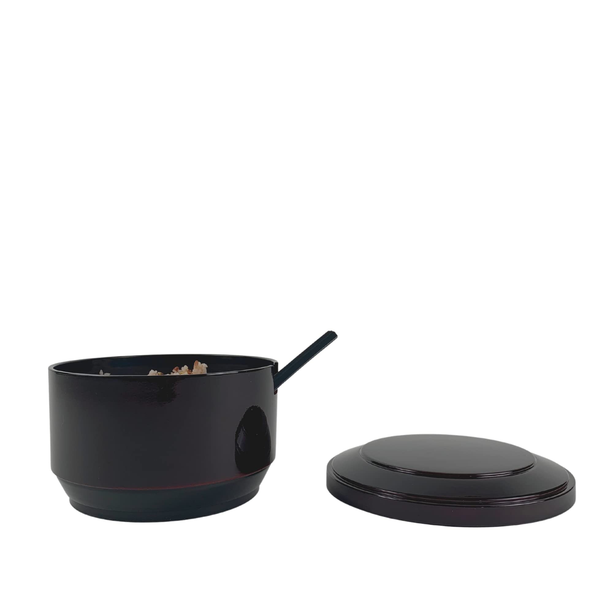 Premium Japanese Rice Serving Bowls Set with Lid & Rice Paddle - Authentic Ohitsu Container Made in Japan - 12-Pack for 4-6 People - Perfect for Sushi, Rice Storage & Asian Dining Experience