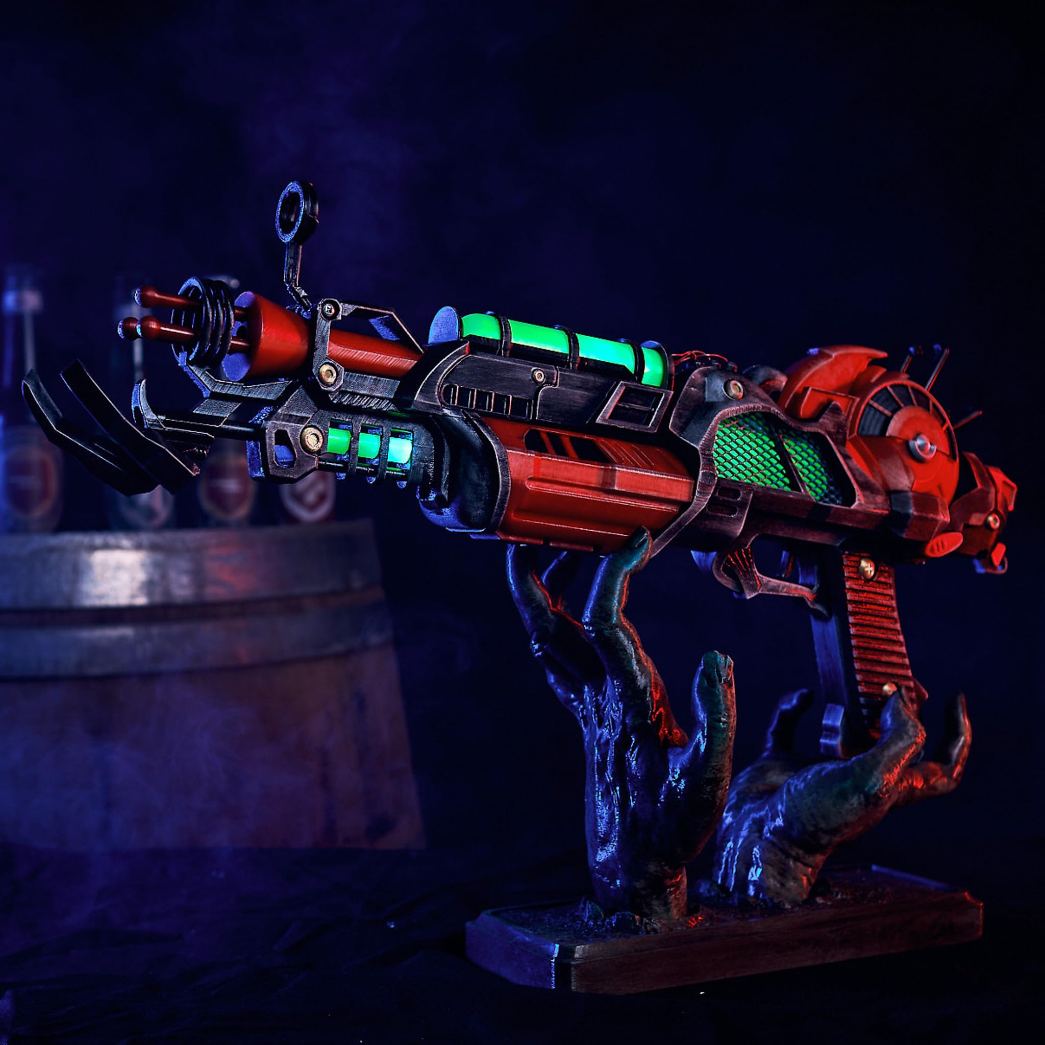 Ray Gun Mark 2 LED Lights Replica - Call of Duty Zombies Prop for Cosplay & Collectors | Perfect for Gaming Events, Halloween Costumes & Display Collections (Stand Not Included)