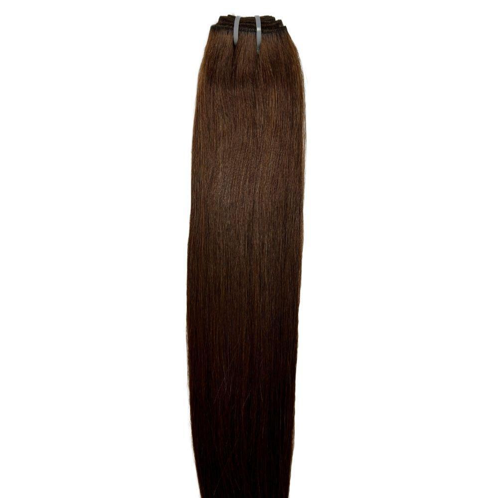 100% Human Raw Dark Brown Straight Hair Bundles for Extensions & Weaves | Natural Virgin Hair for Styling & Daily Wear