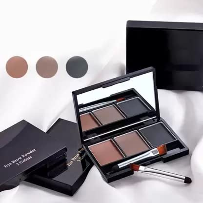 Professional 3-in-1 Eyebrow Palette - Waterproof Eyebrow Powder, Pencil & Brush Set for Perfect Brows - Ideal for Daily Makeup, Salon Use & Travel Essentials