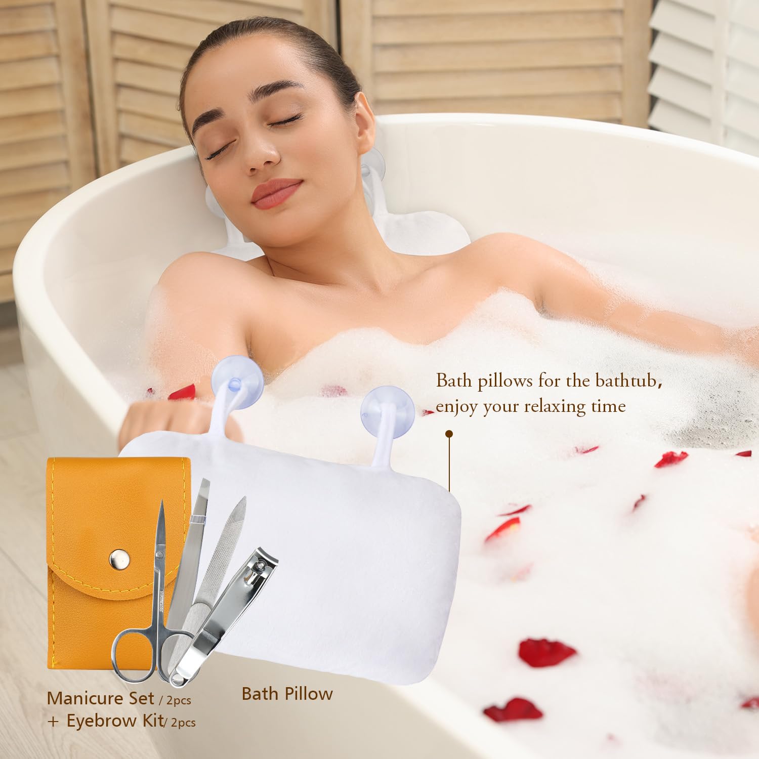 Luxury 13-Piece Spa Gift Set for Women - Honey Almond Scented Bath & Body Care Kit with Body Wash, Bubble Bath, Bath Soak & Manicure Set | Perfect Birthday Gift for Mom, Wife, Her | Relaxing Home Spa Experience & Self-Care Retreat