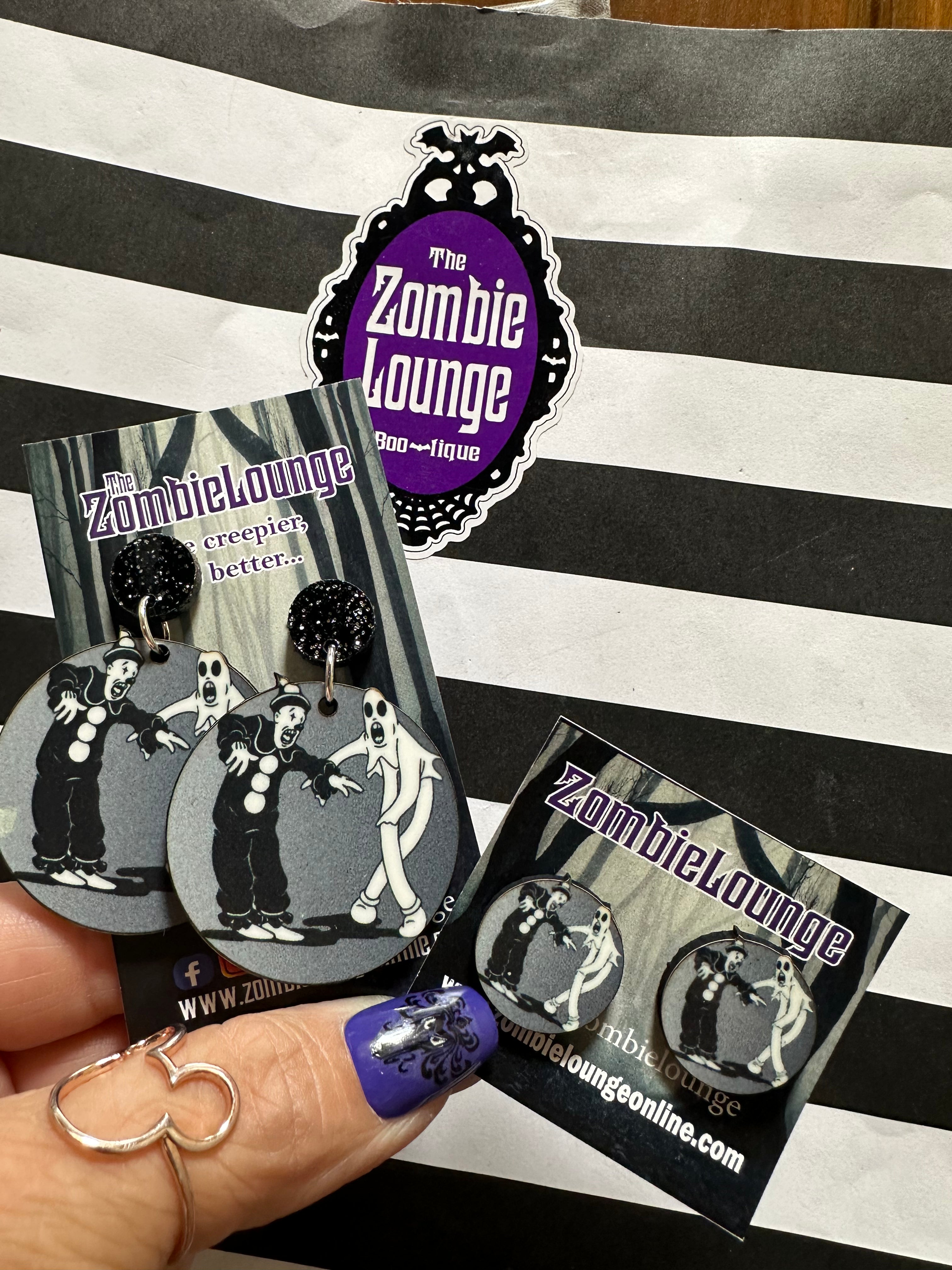 Funny Dancing Clown Dangle Earrings for Women - Cute & Playful Costume Jewelry - Perfect for Halloween, Cosplay, and Circus-Themed Parties