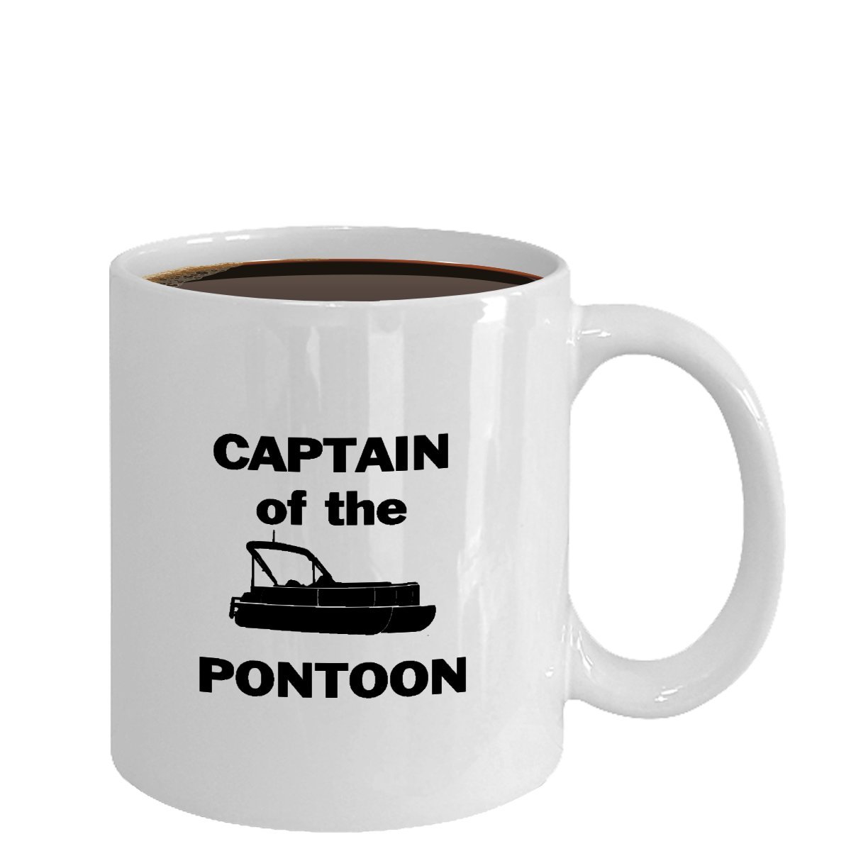 Non-Slip Pontoon Boat Coffee Mug with Handle - 15oz Insulated Stainless Steel Travel Cup for Boating, Fishing & Outdoor Adventures
