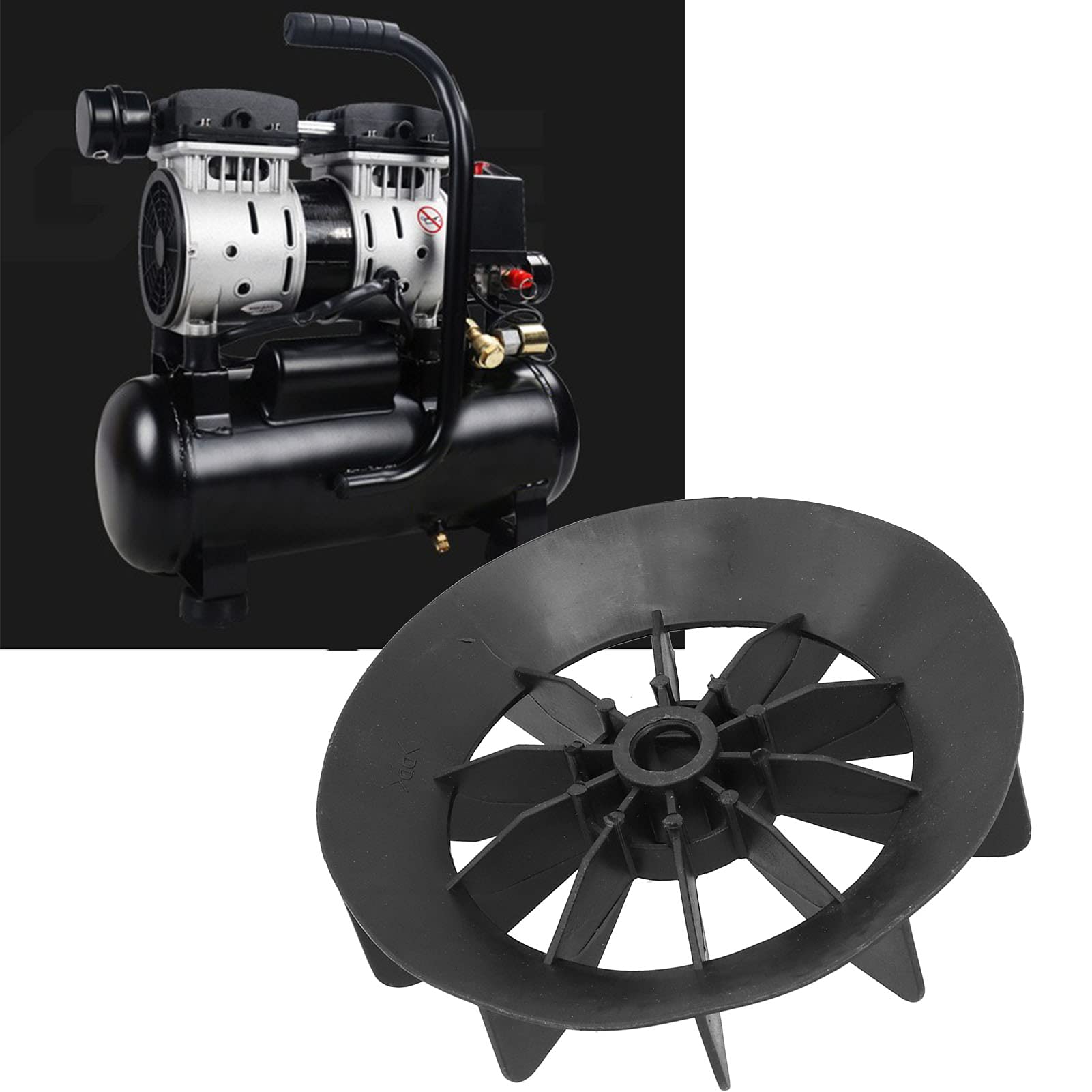 Ultra-Quiet Small Air Compressor Fan Blade - Compact & Portable Design with Easy Installation | Low Noise Cooling Solution for Home Workshops, Garages & DIY Projects