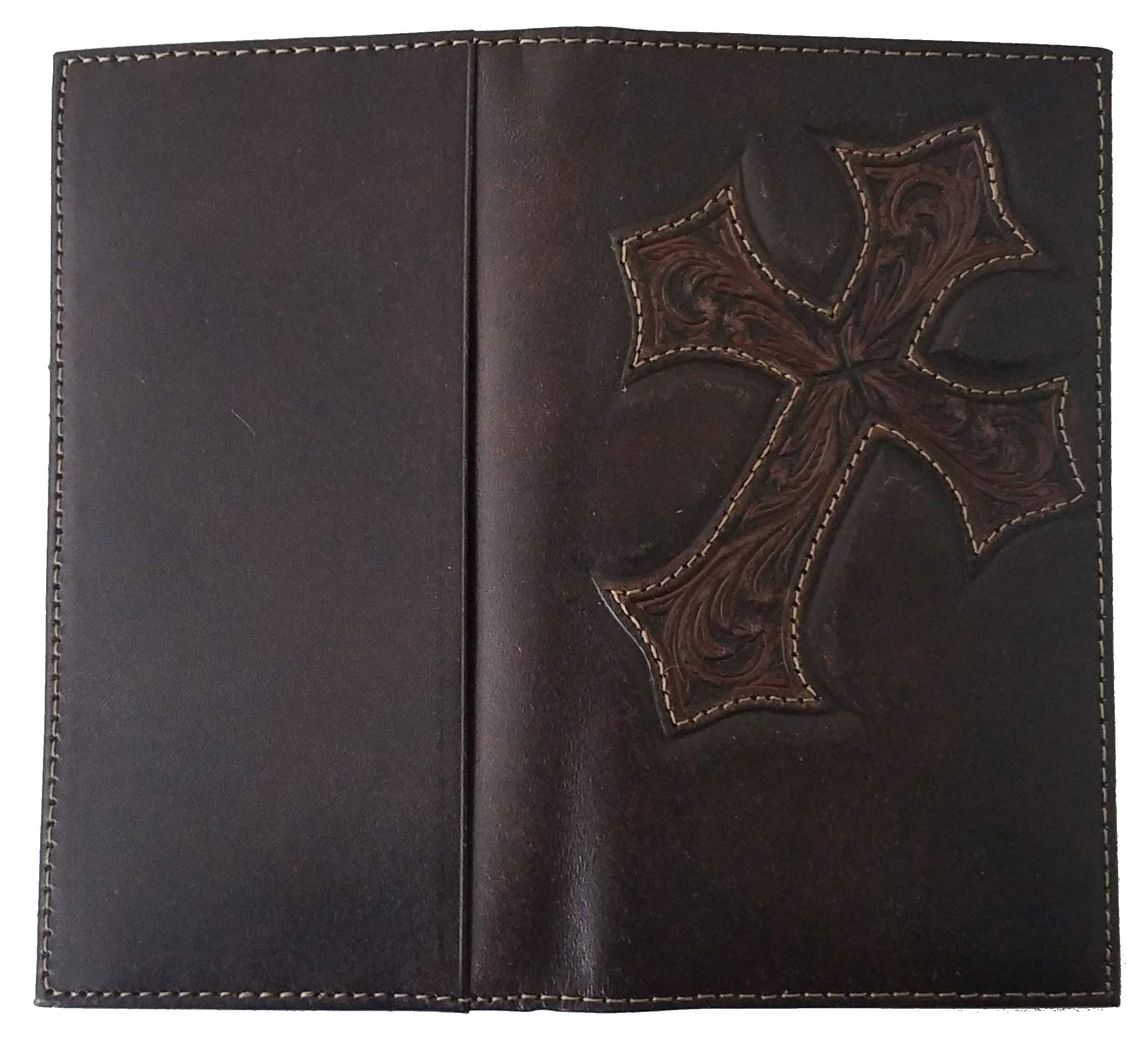 Custom Engraved Praying Hands Nocona Cross Leather Wallet for Women - Perfect for Church, Bible Study & Everyday Use