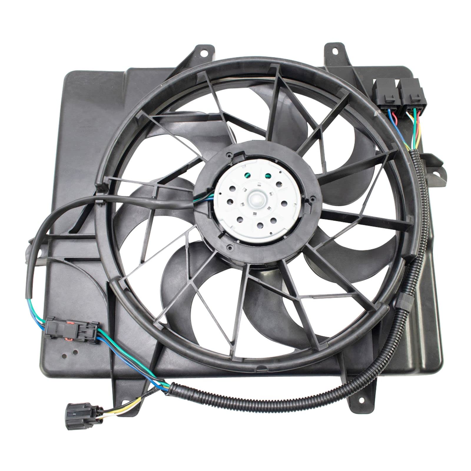 High Performance Radiator Cooling Fan Assembly for 2006-2010 Chrysler PT Cruiser - Replacement Part CH3000100 CH3115146 - Perfect for Engine Overheating Prevention & Summer Driving