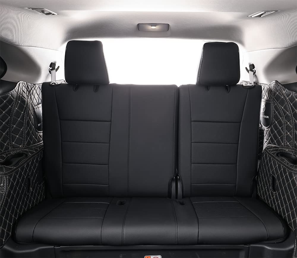 Premium Custom Fit Leather Car Seat Covers for GMC Yukon SLE/SLT/AT4 (2015-2023) - Black | Waterproof & Anti-Slip Protection | Perfect for Road Trips, Daily Commute & Off-Road Adventures