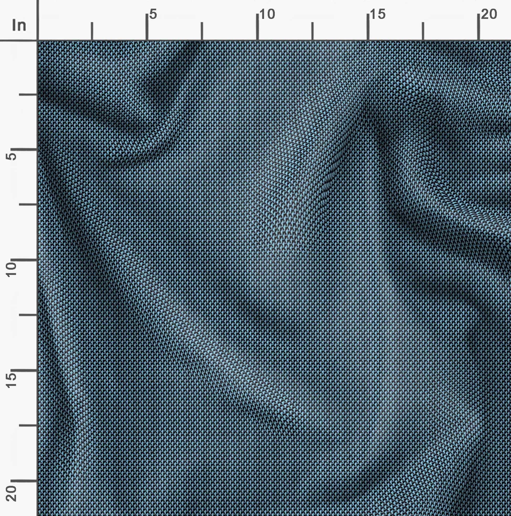 Soimoi Moss Georgette Brown Fabric by The Yard - 42 Inch Wide Geometric Print Fabric for Dresses, Curtains & DIY Crafts - Triangle Pattern Chic Fabric for Sewing Projects & Home Decor