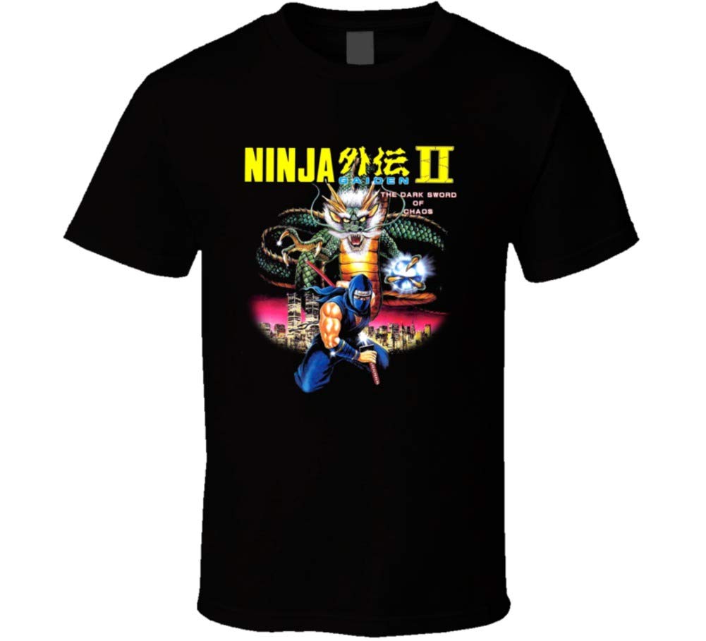 Ninja Gaiden 2 NES Retro Video Game T-Shirt - Classic 8-Bit Box Art Design - Perfect for Gamers, Cosplay & 80s Nostalgia Fans