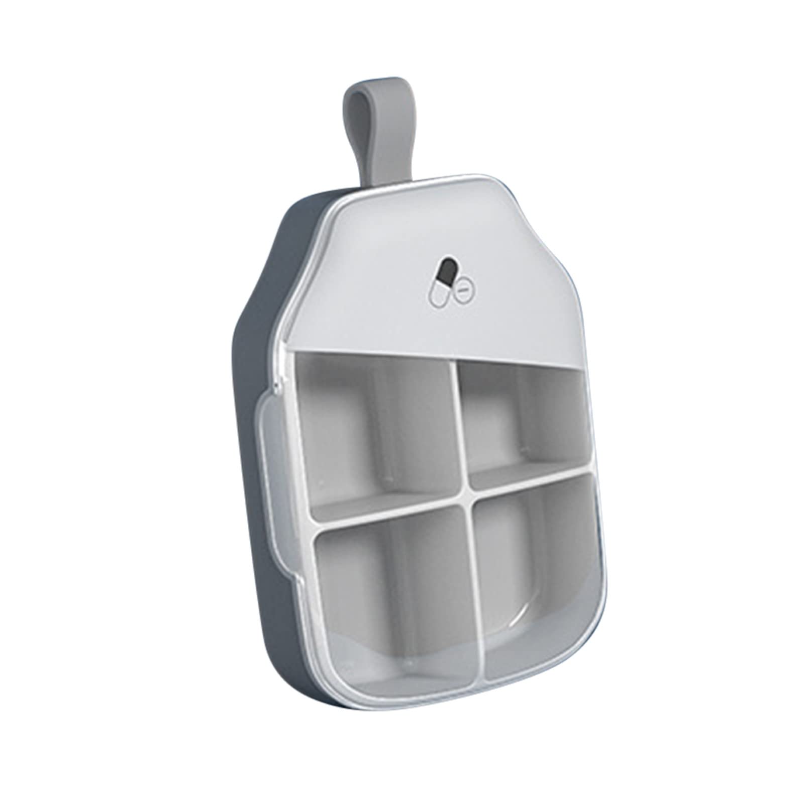Portable Rotating Fridge Organizer Bins - Weekly Storage Compartment for Medicine, Pantry & Travel | Space-Saving Kitchen & Bathroom Organization Solution