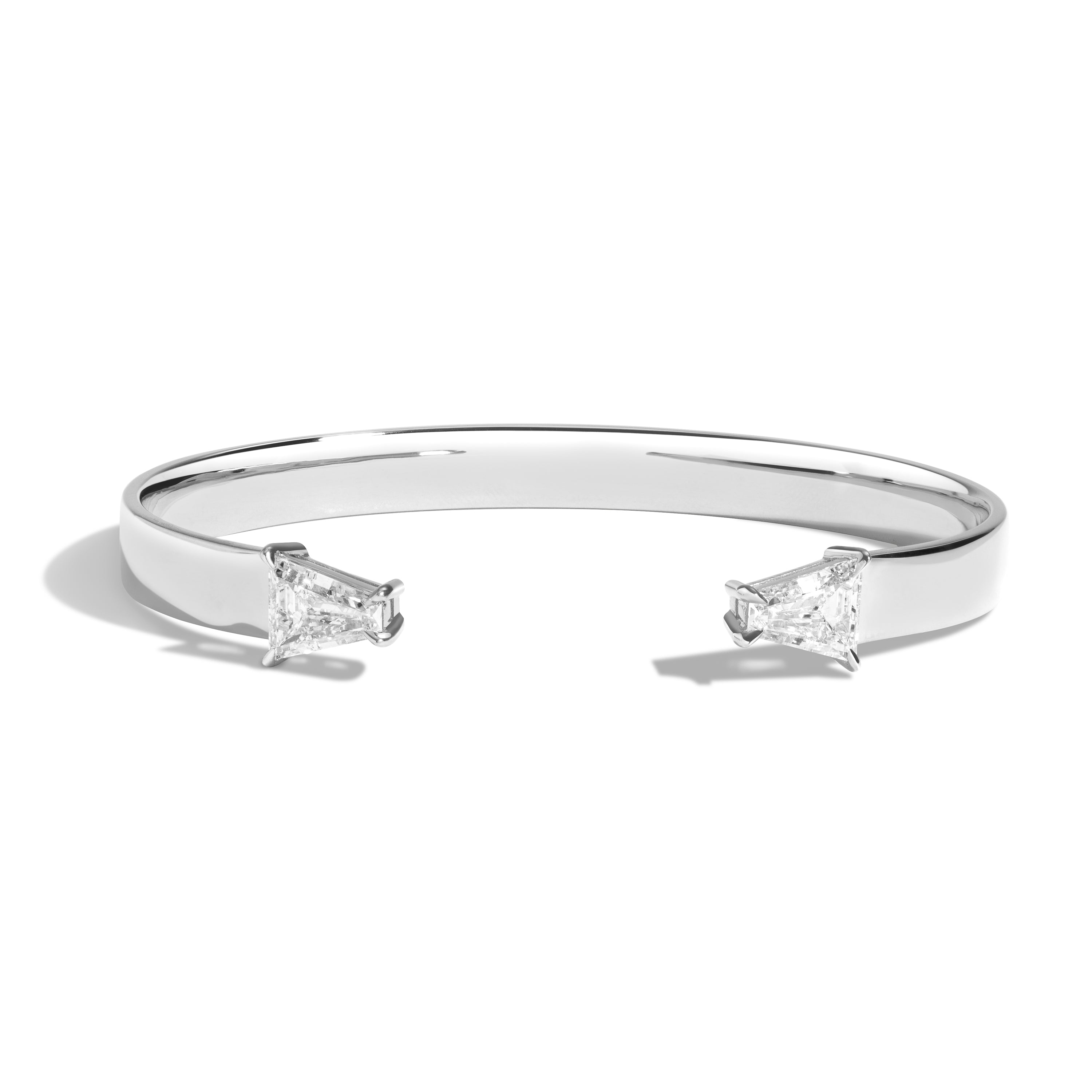 Double Keystone Cuff Bracelet - Size S - Sterling Silver Adjustable Bangle for Women - Perfect for Everyday Wear, Date Nights & Special Occasions