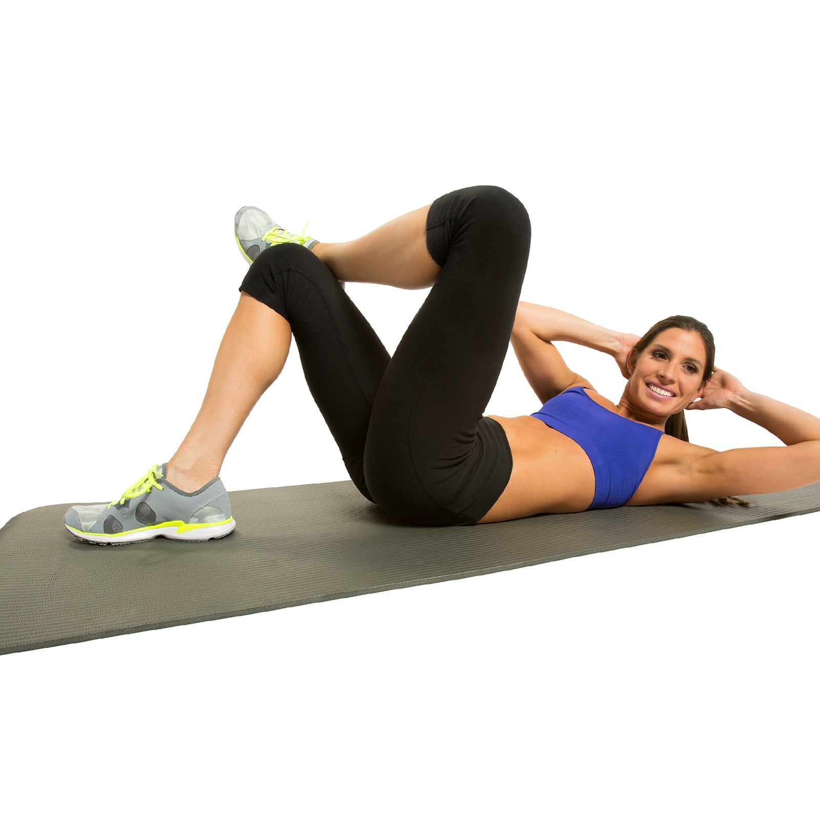 Premium Non-Slip Yoga Mat for Home & Gym Workouts - Extra Thick Exercise Mat for Pilates, Stretching & Fitness Training - Eco-Friendly TPE Material with Carrying Strap