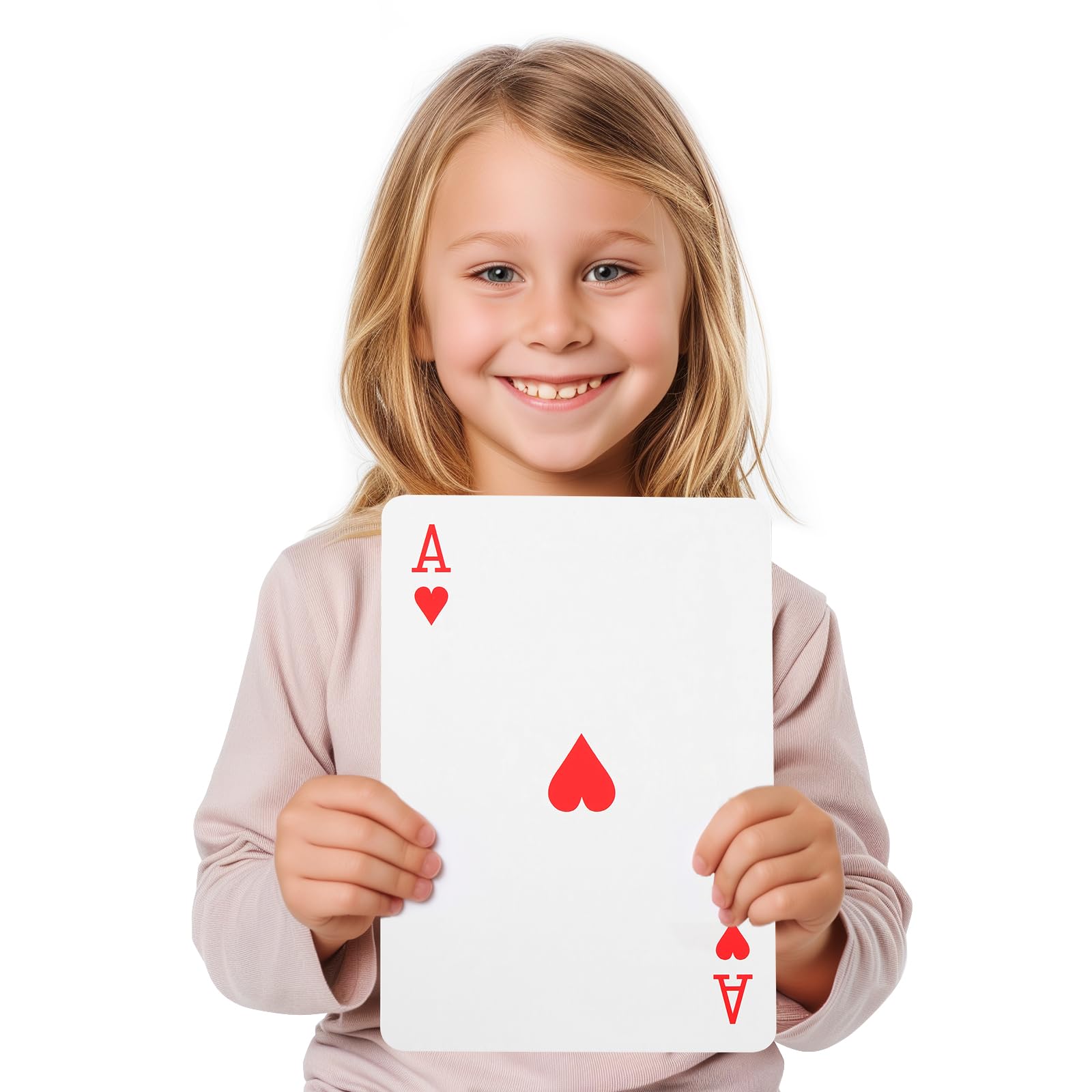 Giant Playing Cards 8x11 Inches - Jumbo Oversized Casino Cards (54-Pack) for Poker, Blackjack, Magic Tricks & Themed Party Decorations | Perfect for Game Nights, Casino Parties & Outdoor Events