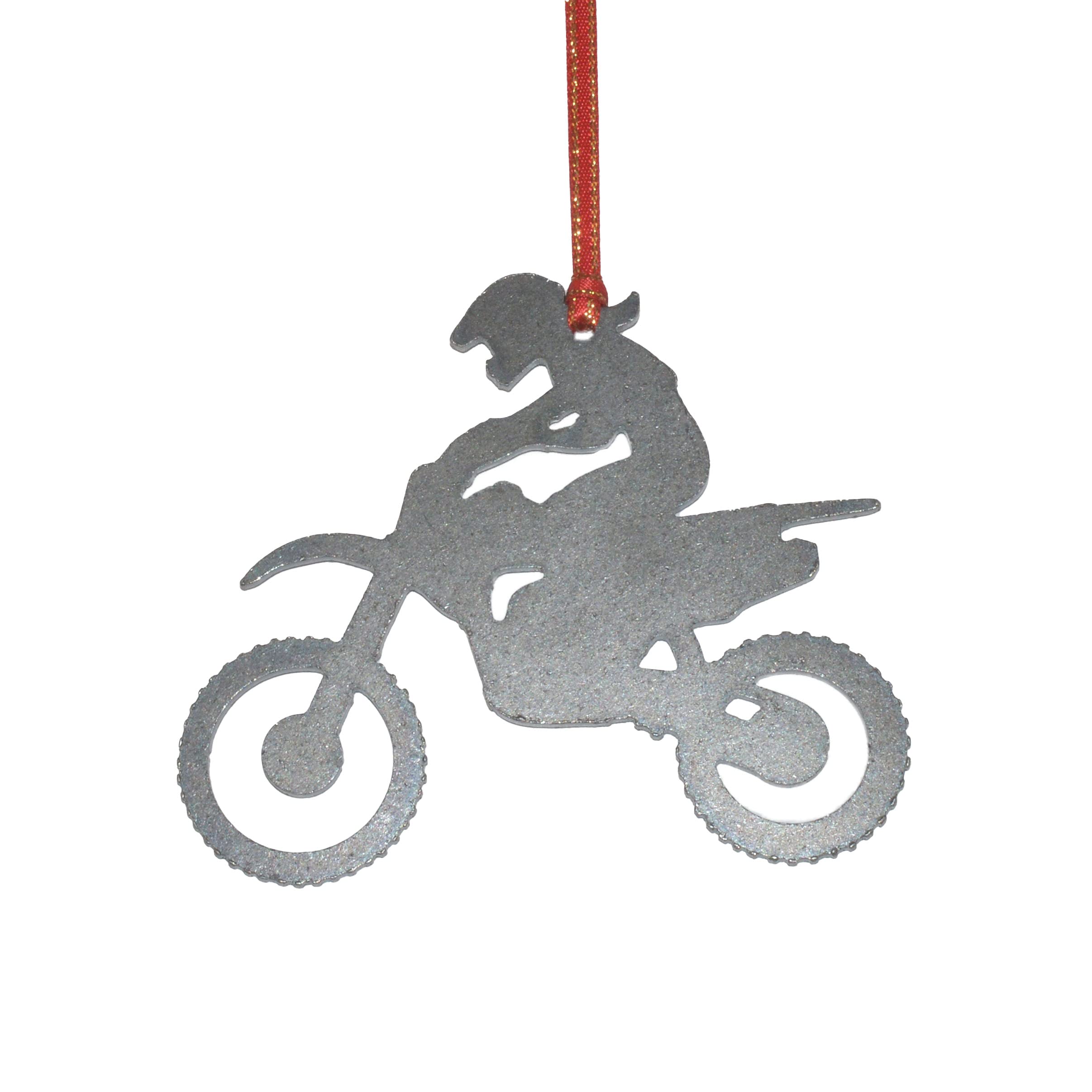 Dirt Bike Girl Metal Ornament - Handcrafted Keepsake & Motorcycle Souvenir Gift for Bikers, Home Decor, Office Desk Display - Perfect for Motorcycle Enthusiasts & Racing Fans