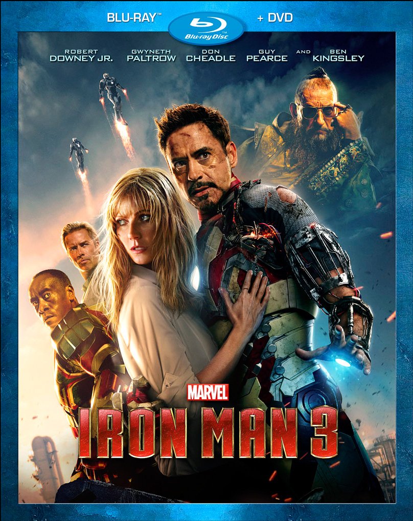 Iron Man 3 Blu-ray Movie - Marvel Superhero Action Film for Home Theater & Movie Night Entertainment