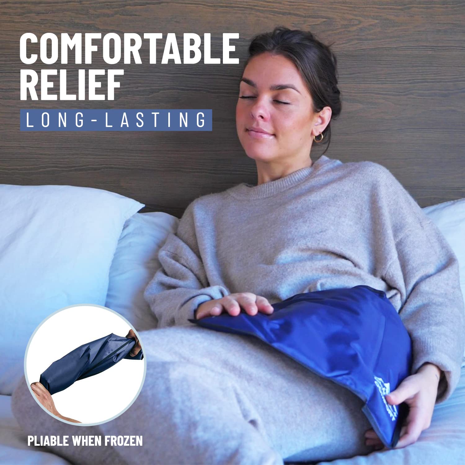 Glacial Comfort Gel Ice Pack for Injuries - Reusable Cold Therapy Pads (12