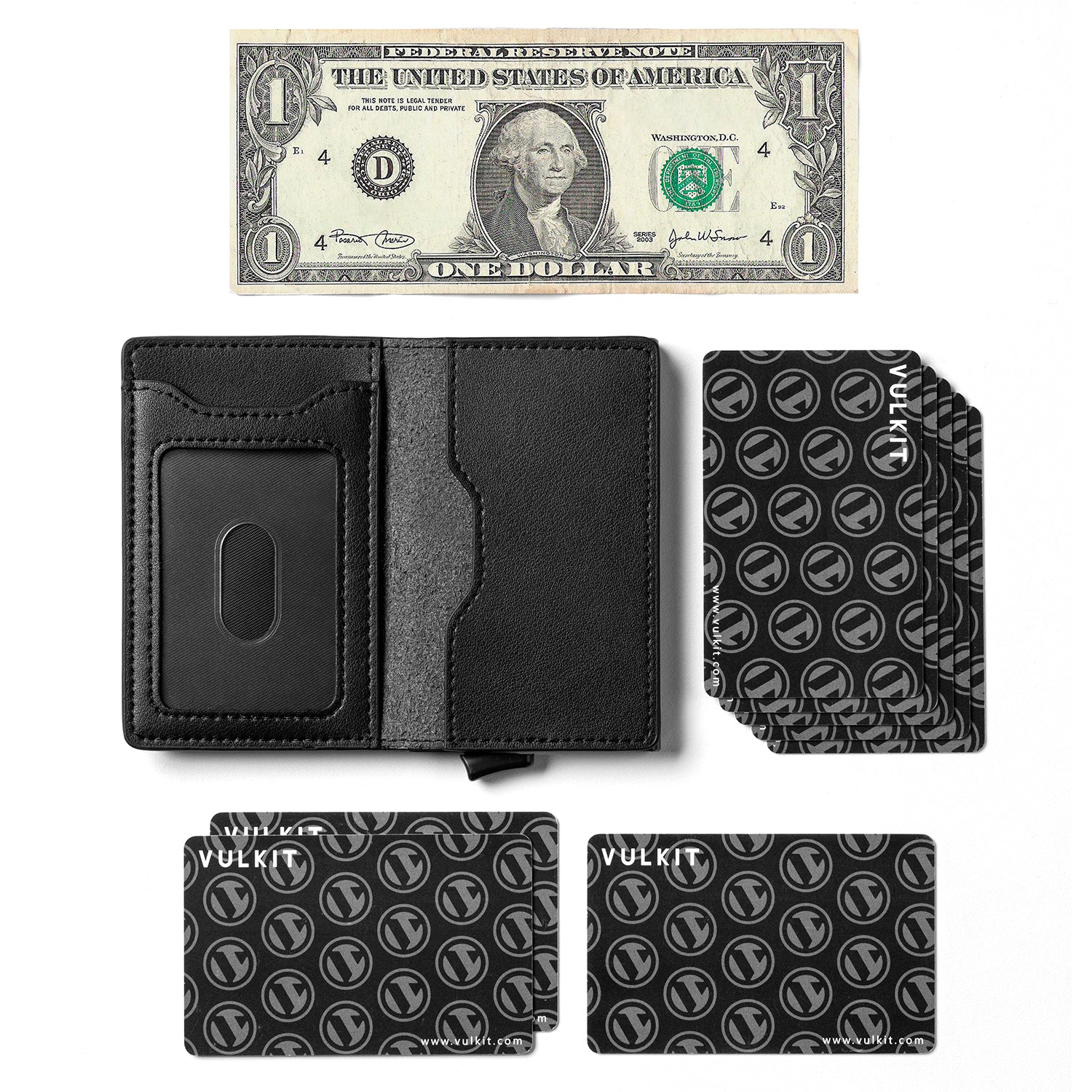 Premium VC109 Aluminum Card Holder - Slim & Durable External Credit Card Wallet for Business Cards, IDs & Cash - Perfect for Travel, Office & Everyday Carry