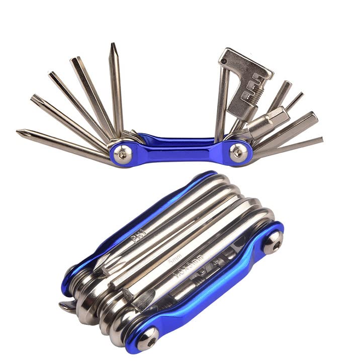 OUKENS 11-in-1 Bicycle Repair Tool Kit - Professional Mountain Bike Maintenance Tools for Cycling Enthusiasts | Perfect for Road Trips, Trail Repairs & Home Bike Maintenance