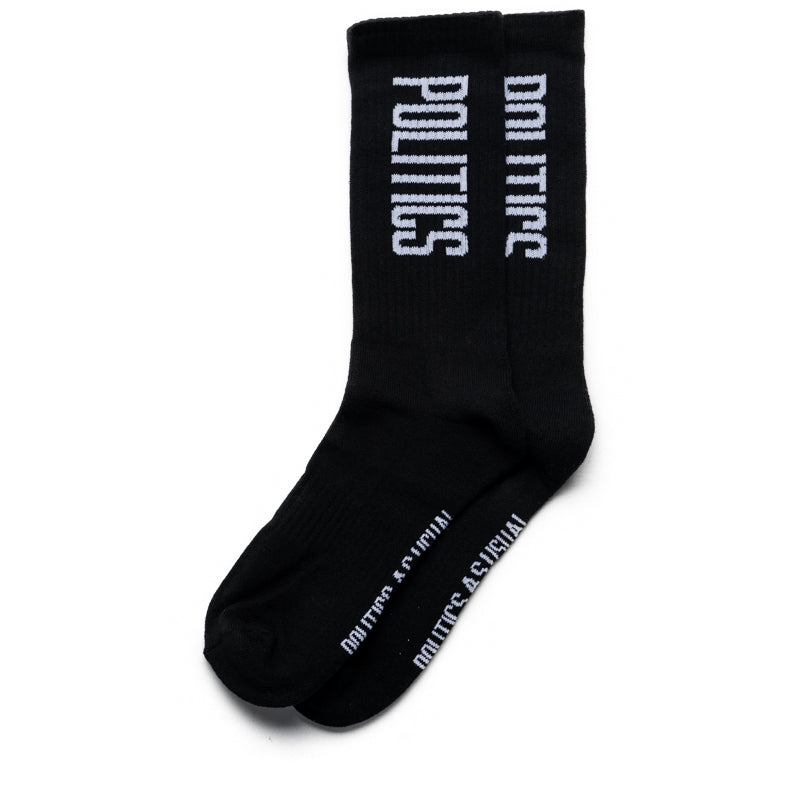 Political Brick Logo Socks - Black | Novelty Funny Gift for Men & Women | Perfect for Election Campaigns, Political Events & Office Wear