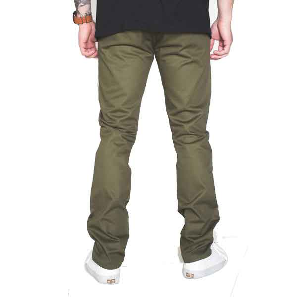 BLKWD Classic Chino Pants for Men - True Olive Color, Slim Fit Casual Trousers | Perfect for Office, Business Casual & Everyday Wear