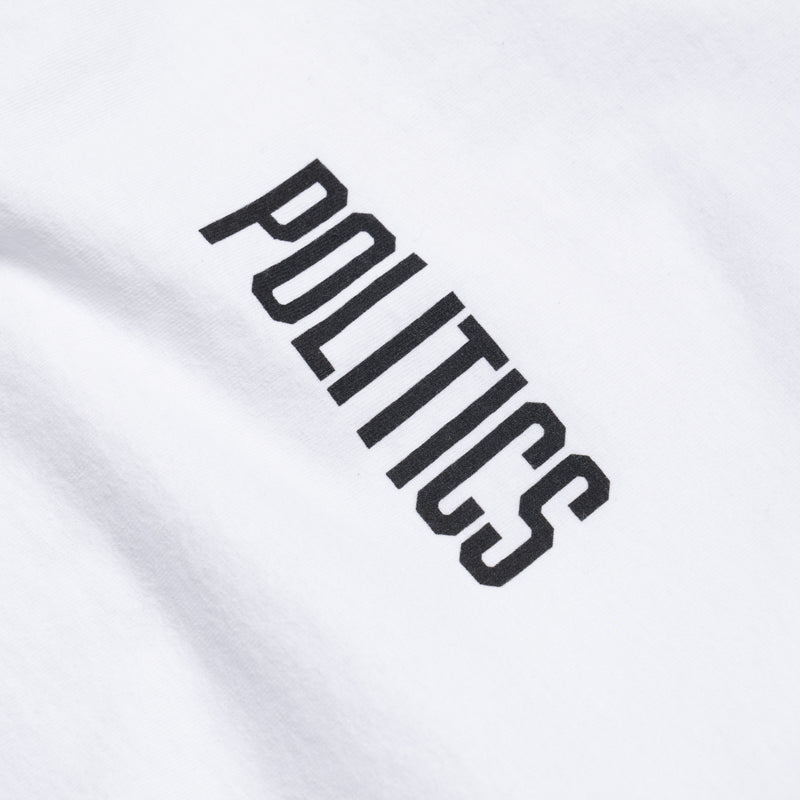 Political Bootleg T-Shirt - White | Vintage Graphic Tee for Streetwear & Casual Outfits