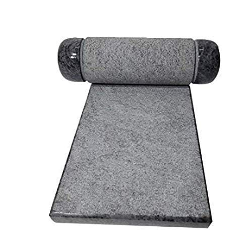 Premium Ammikallu Hand Grinder - Traditional Stone Metate Mortar & Pestle for Grinding Grains, Seeds, Spices, Corn & Chocolate | Fast Shipping & Free Delivery | Perfect for Home Kitchens, Mexican Cooking & Artisanal Chocolate Making