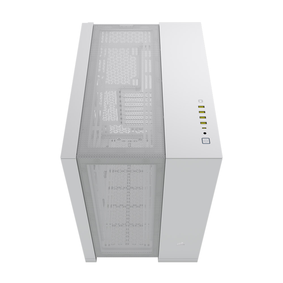 Corsair 6500D Airflow Mid Tower PC Case - Tempered Glass White - High Airflow Design for Gaming & Workstation Builds - Perfect for Streamers & Content Creators
