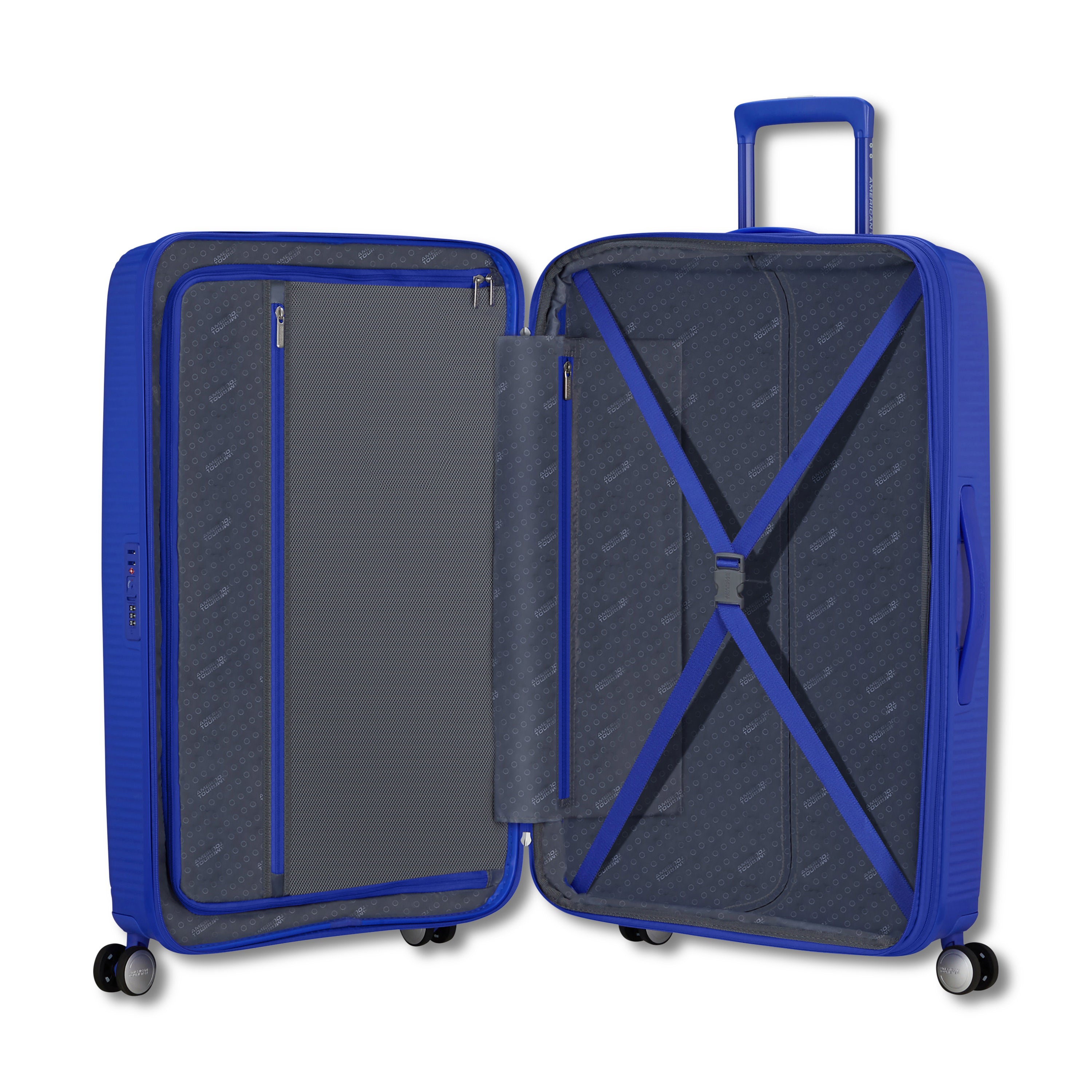 American Tourister Curio 3-Piece Expandable Spinner Luggage Set - Lightweight Suitcase for Travel, Business Trips & Family Vacations