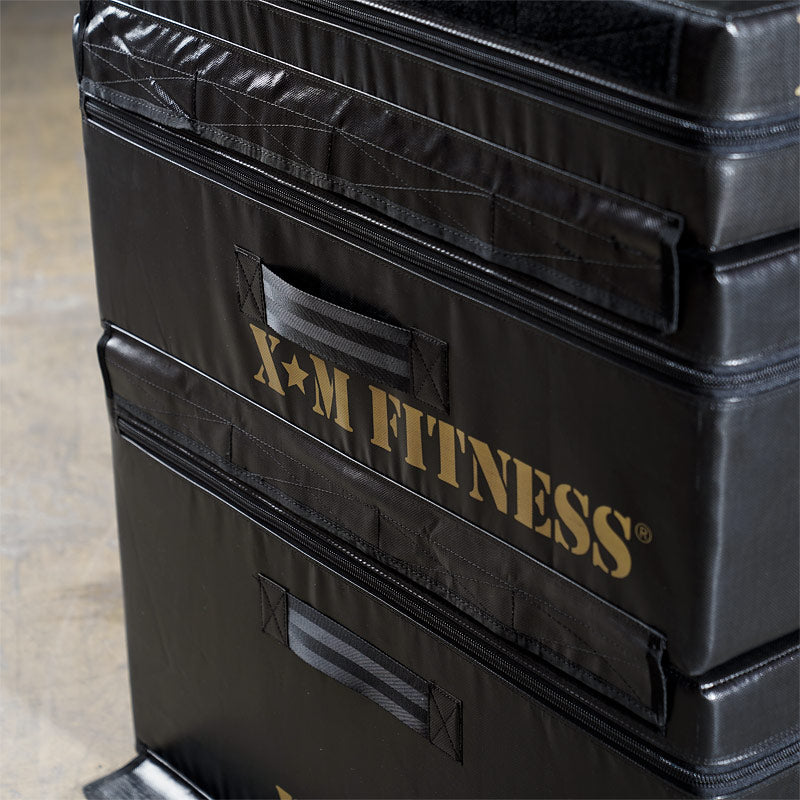 XM FITNESS Soft Plyo Box Set - 6, 12 & 18 Inch Jump Boxes for CrossFit, Home Gym & Functional Training | Durable Foam Exercise Boxes for Plyometrics, Step Ups & Fitness Workouts