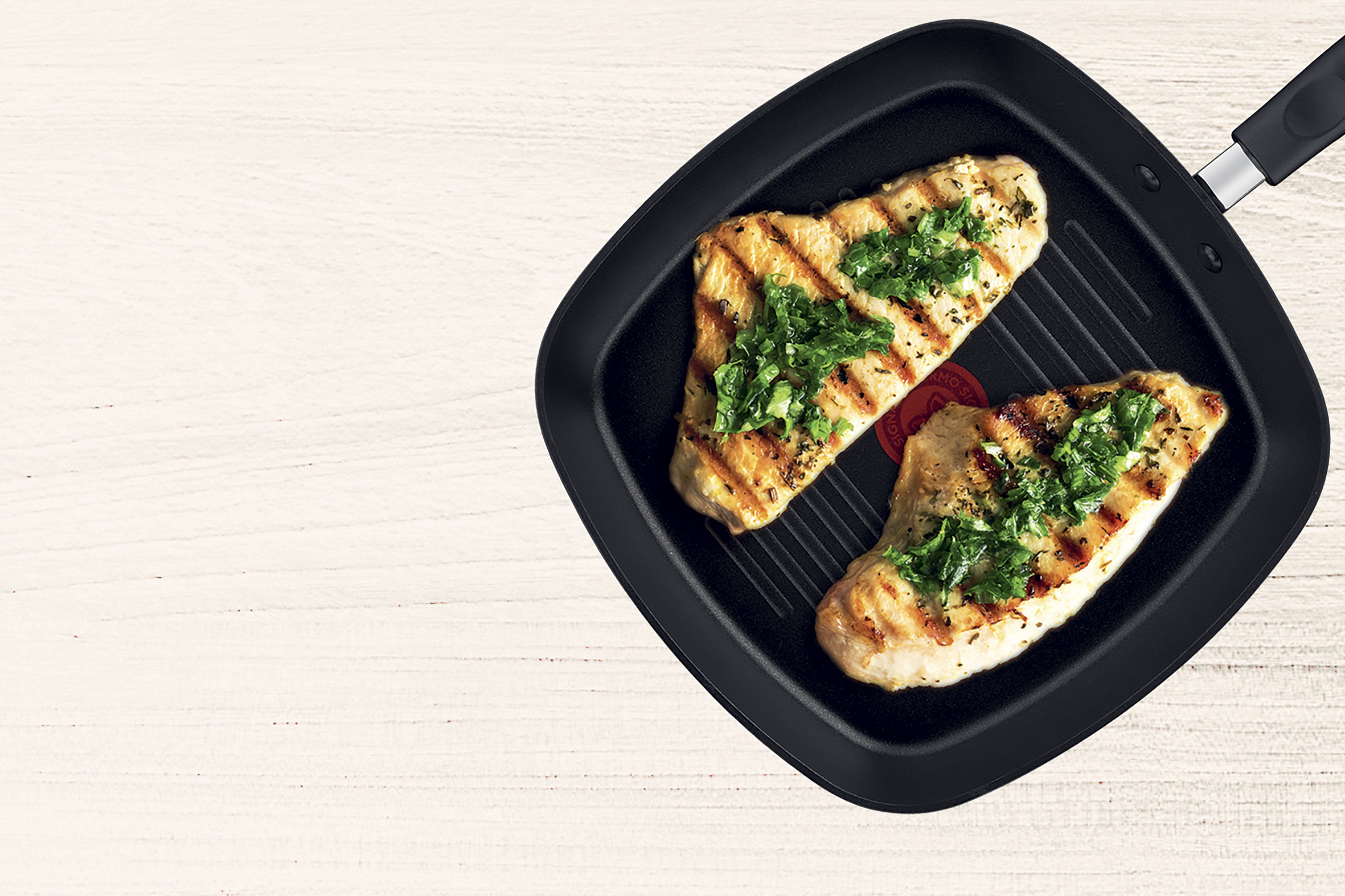 Tefal 28cm x 28cm Non-Stick Square Grill Pan for Steak, Vegetables & Pancakes - Perfect for Indoor Grilling & Healthy Cooking