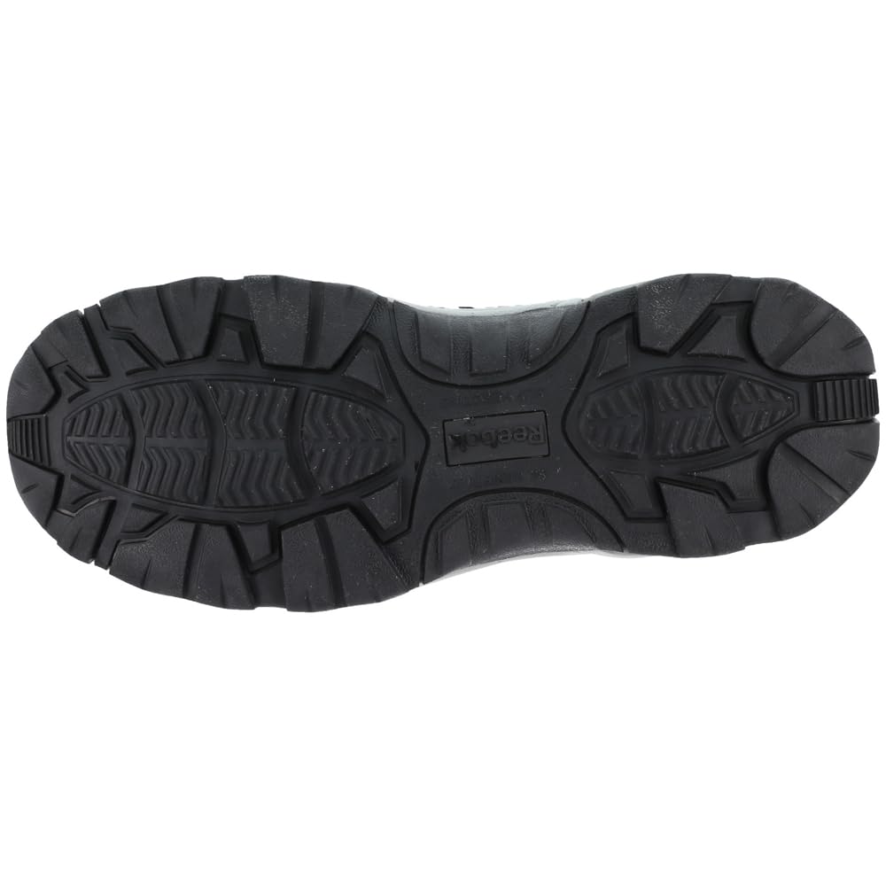 Reebok RB4625 Heckler Men's Composite Toe Work Shoes - Black | Lightweight & Breathable for Construction, Warehouse & Safety Work