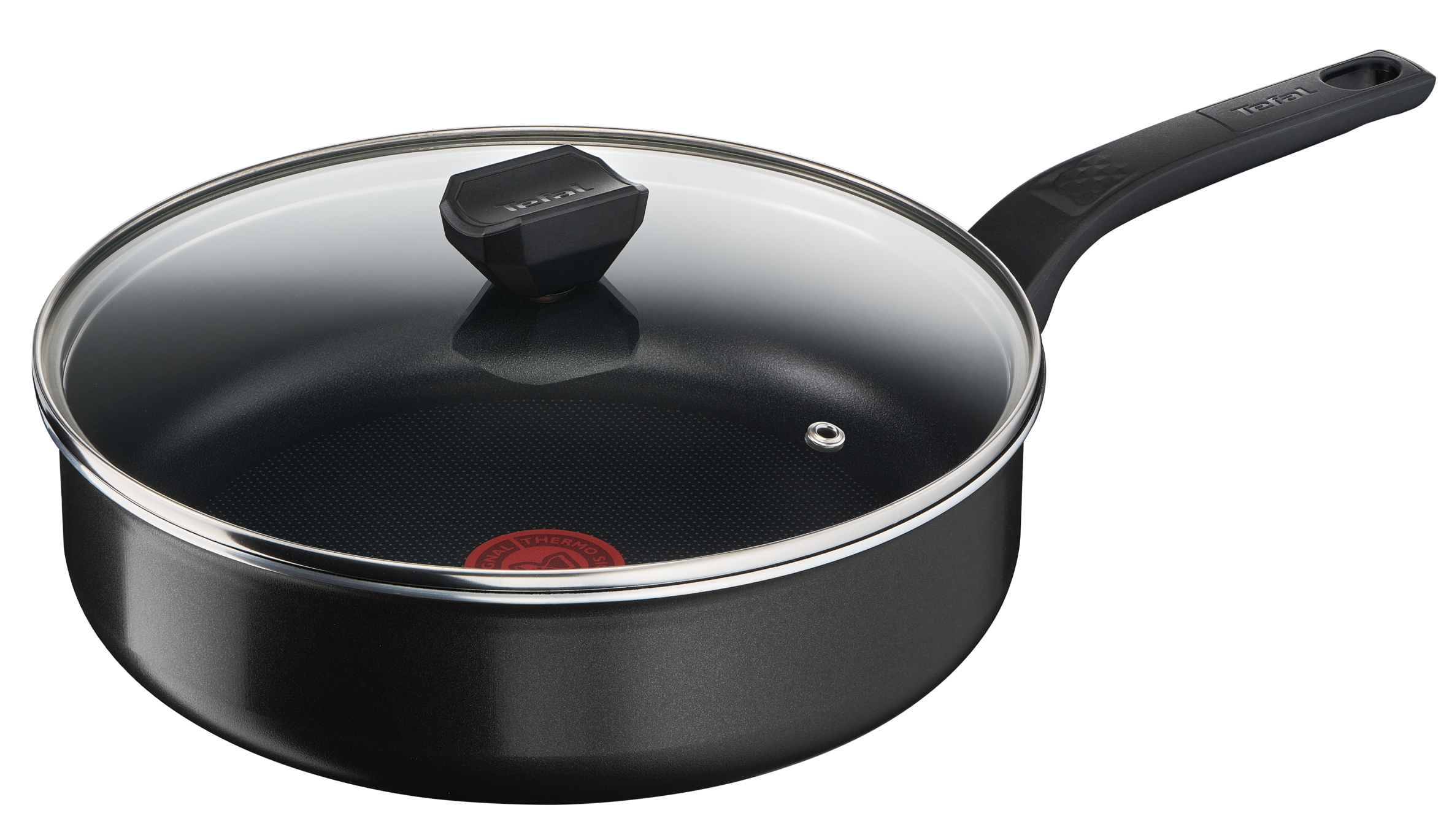 Tefal Simply Clean Non Stick Saute Pan 24cm - Premium Non-Stick Frying Pan for Healthy Cooking, Perfect for Sauteing, Frying & Stir-Frying at Home